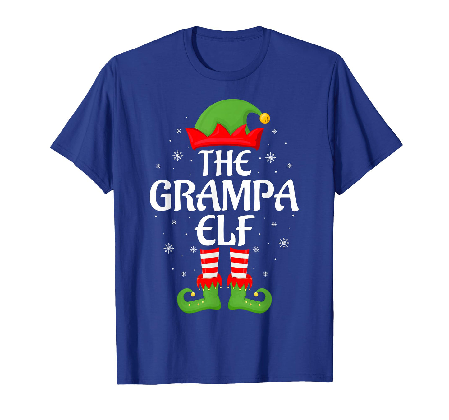 Grampa Elf Xmas Family Matching Elf Squad Christmas T-Shirt