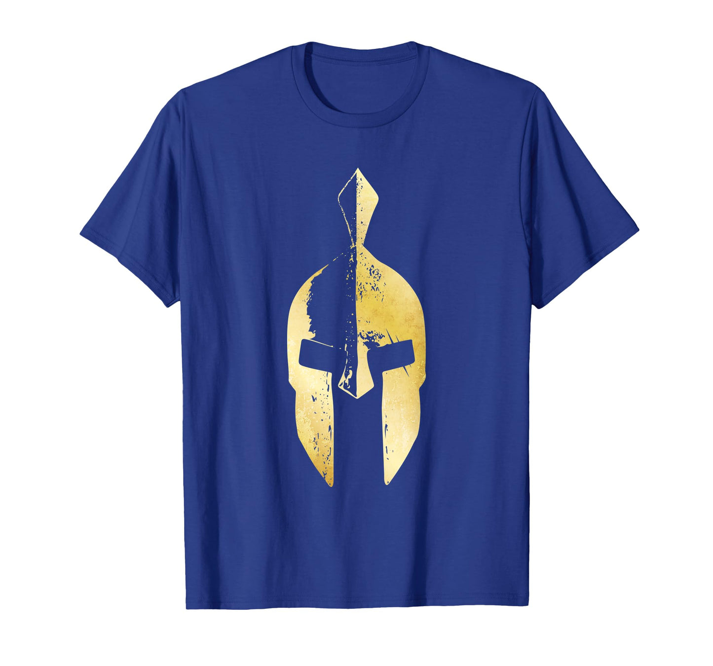 Spartan Gold Helmet Gym Sparta Gladiator Symbol T-Shirt