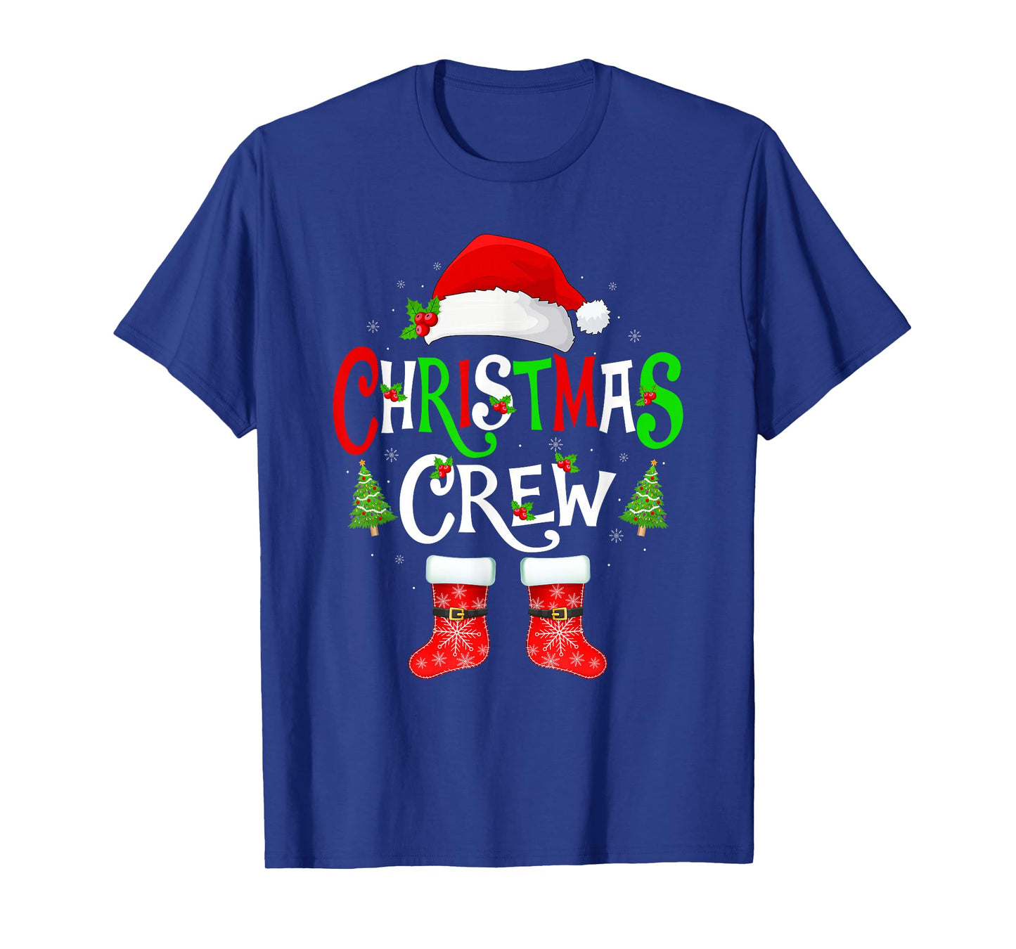 Christmas Crew Matching Family Santa Squad Xmas Pajamas T-Shirt