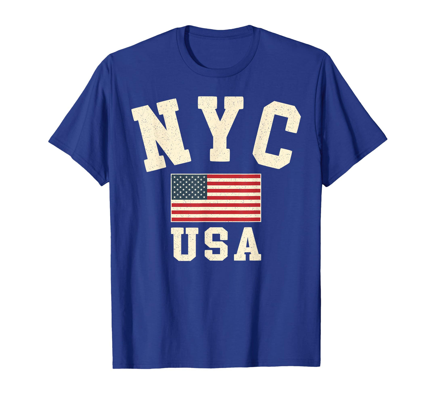 Vintage NYC USA American Flag New York City Souvenir Retro T-Shirt