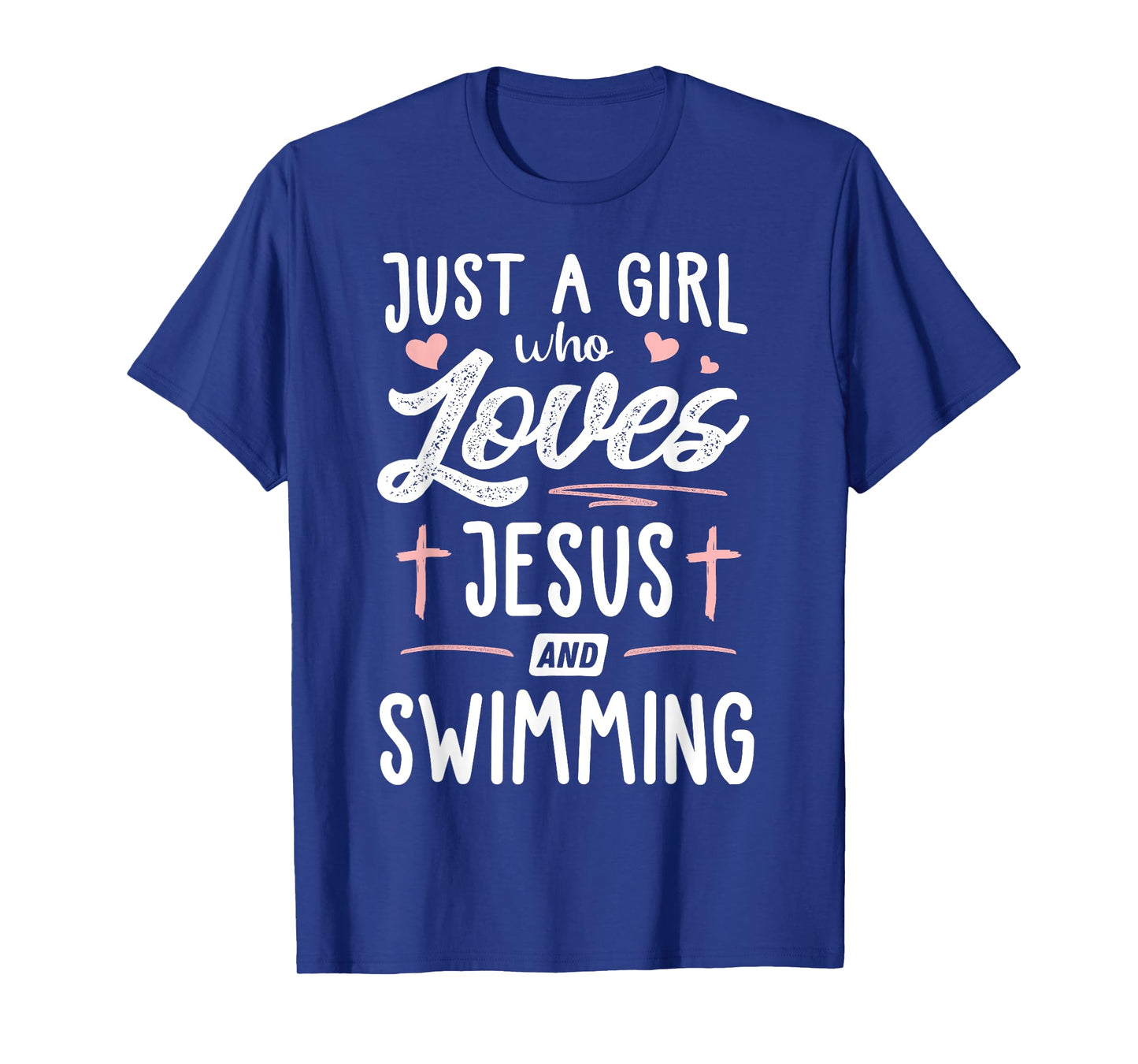 Just A Girl Who Loves Jesus And Swimming Gift Women T-Shirt