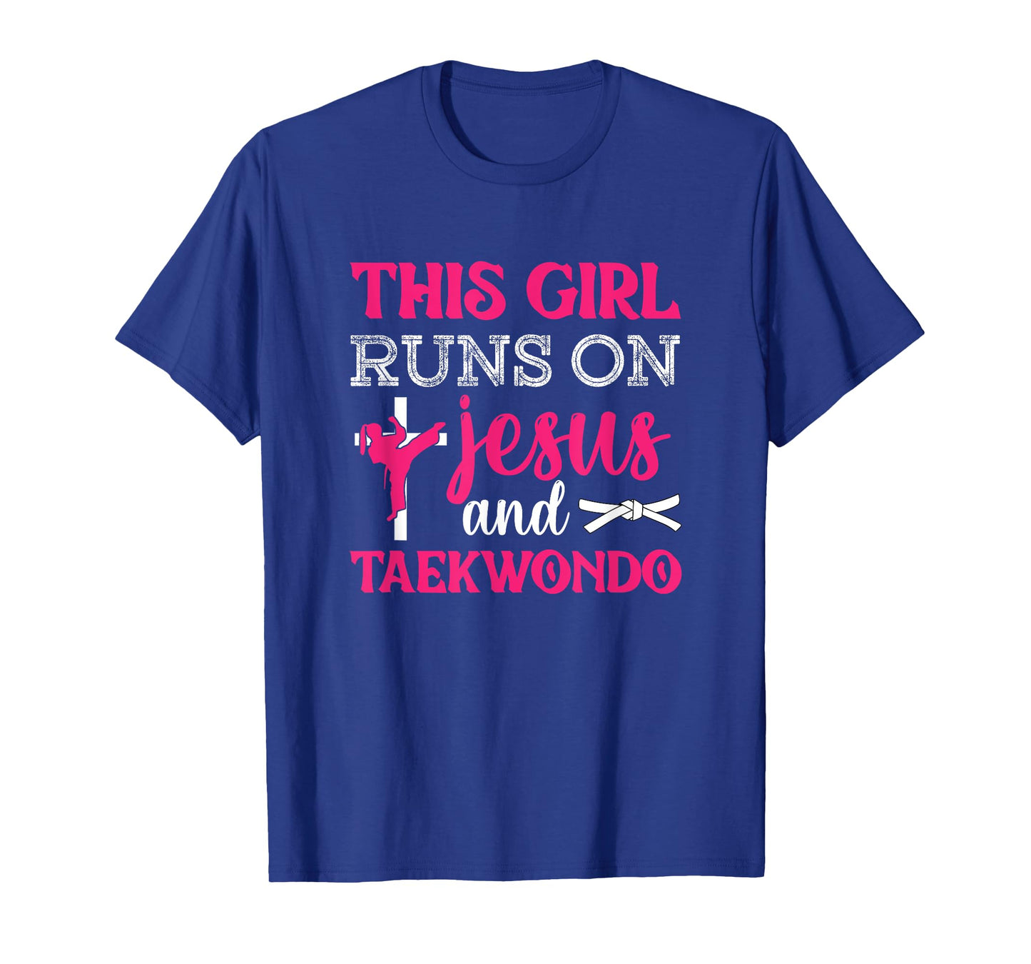 This Girl Jesus Taekwondo Woman Religion Karate T-Shirt