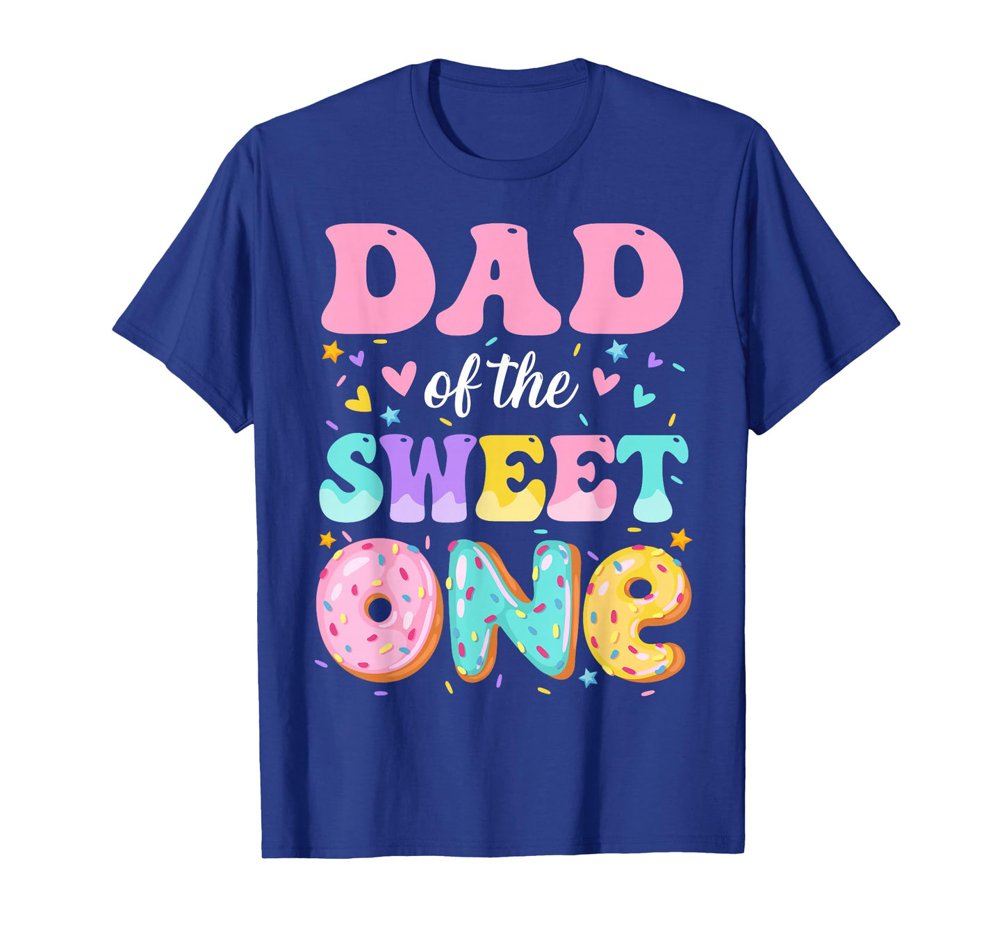 Dad Of The Sweet One 1st Birthday Donut Bday Party T-Shirt