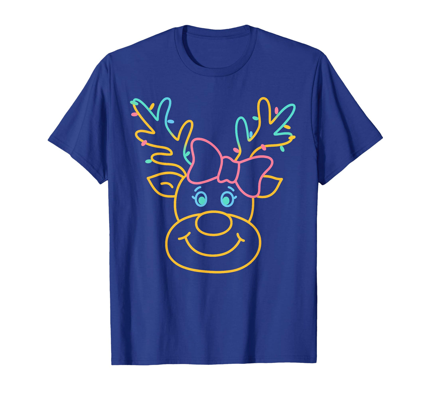 Preppy Christmas Coquette Bow Reindeer Family Matching 2025 T-Shirt