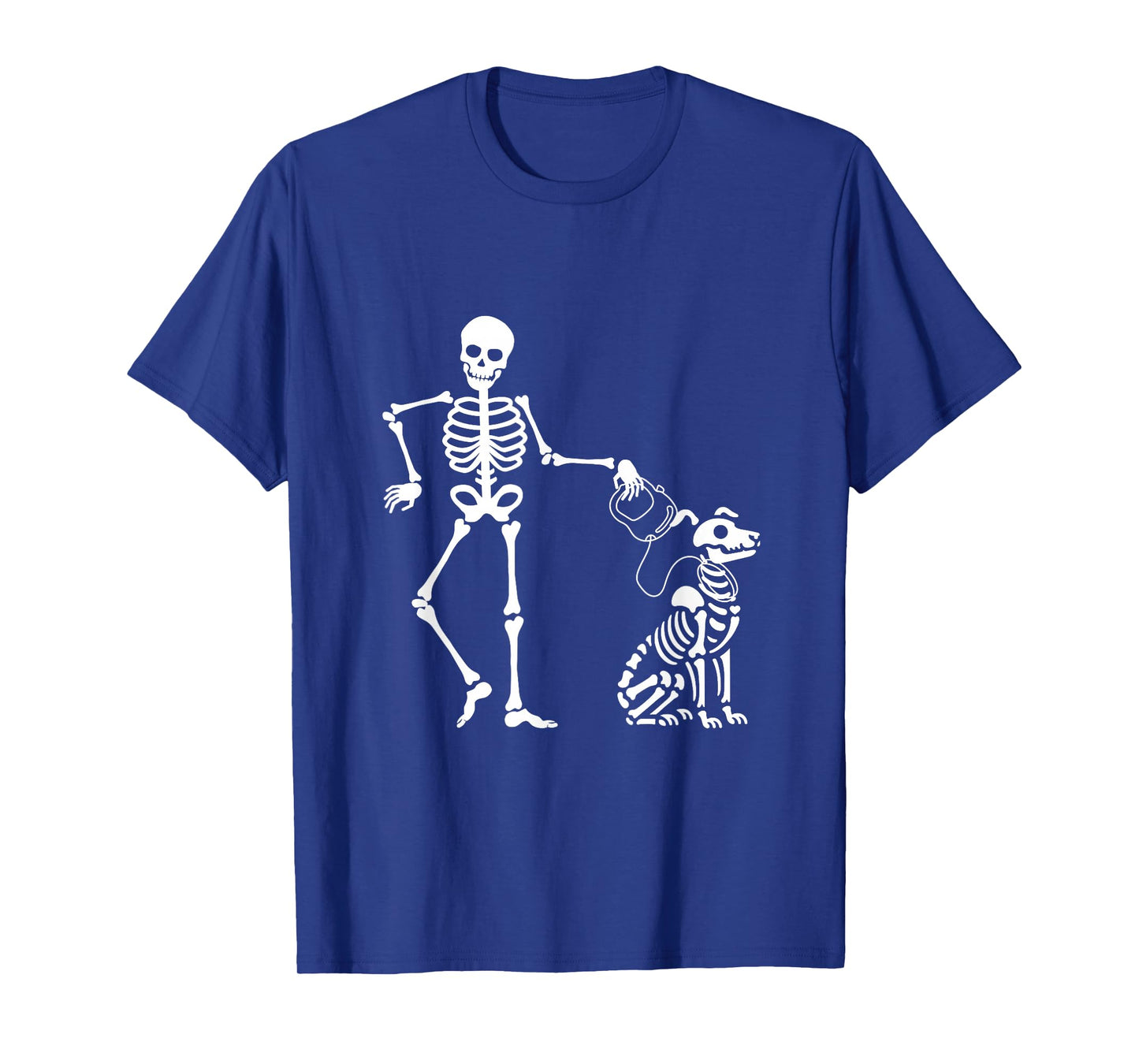 Amazing Spooky Creepy Halloween Design Skeleton Dog T-Shirt
