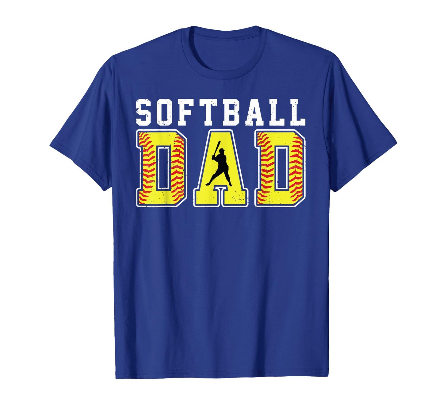 Vintage Softball Dad Retro Softball Daddy Game Day Family T-Shirt