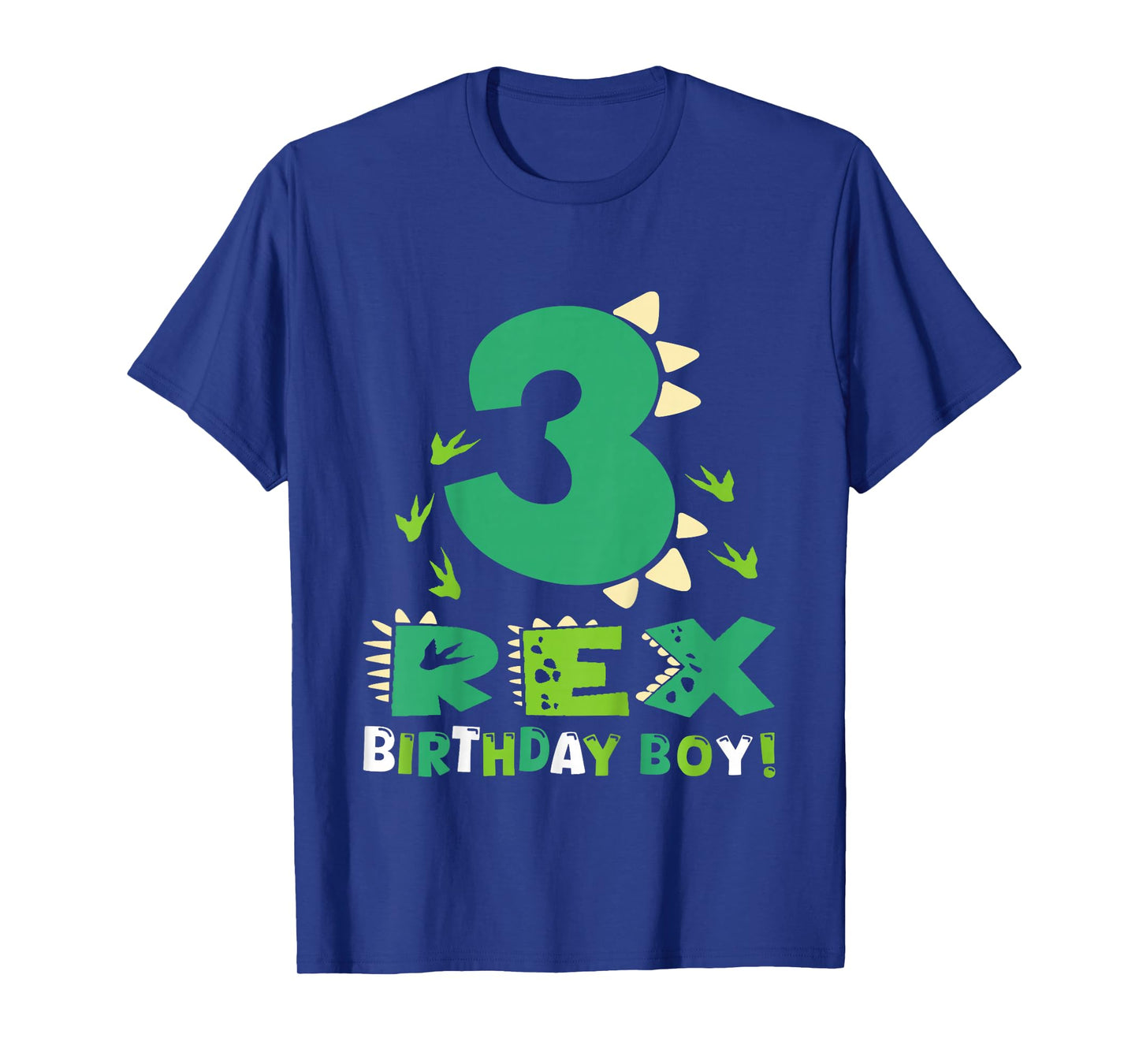 Kids Three Rex 3rd Birthday Third Dinosaur 3 Year Old Bday Boy T-Shirt