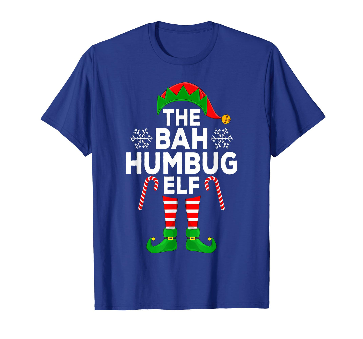The Bah Humbug Elf Xmas Matching Family Christmas Elf T-Shirt