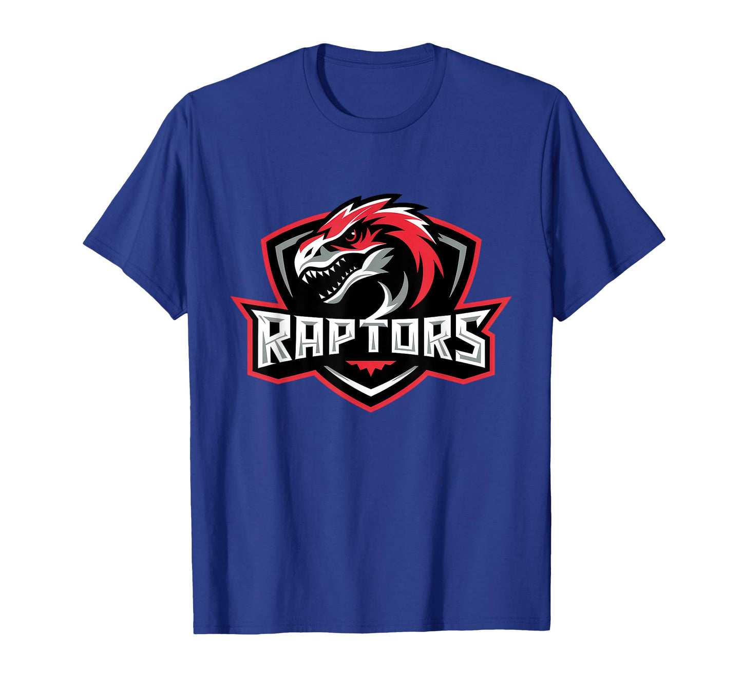 Cool Raptor Dinosaur Design - Bold Red Black White Art T-Shirt