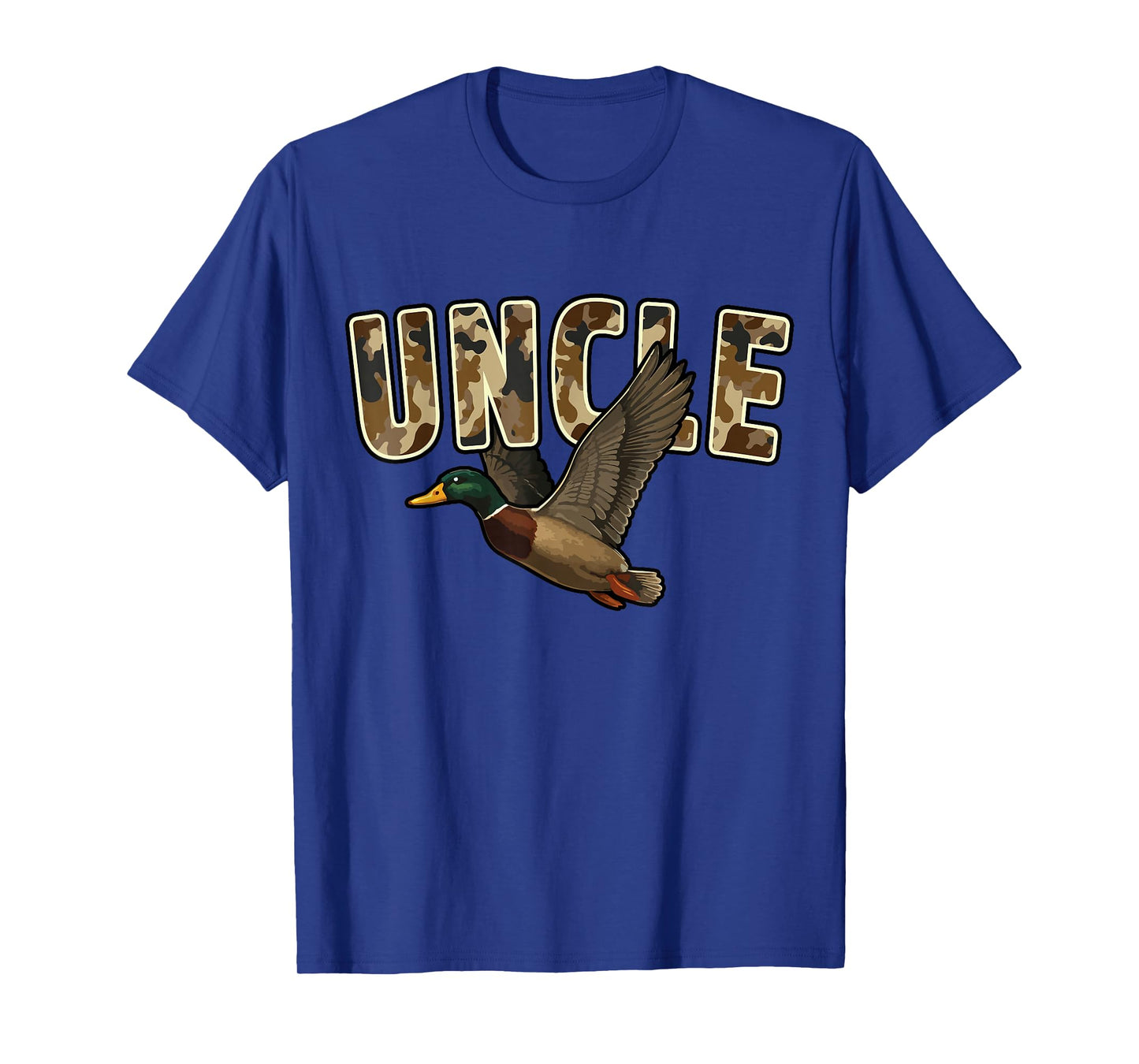Camouflage Vintage Mallard Duck Retro Camo Hunting Uncle T-Shirt
