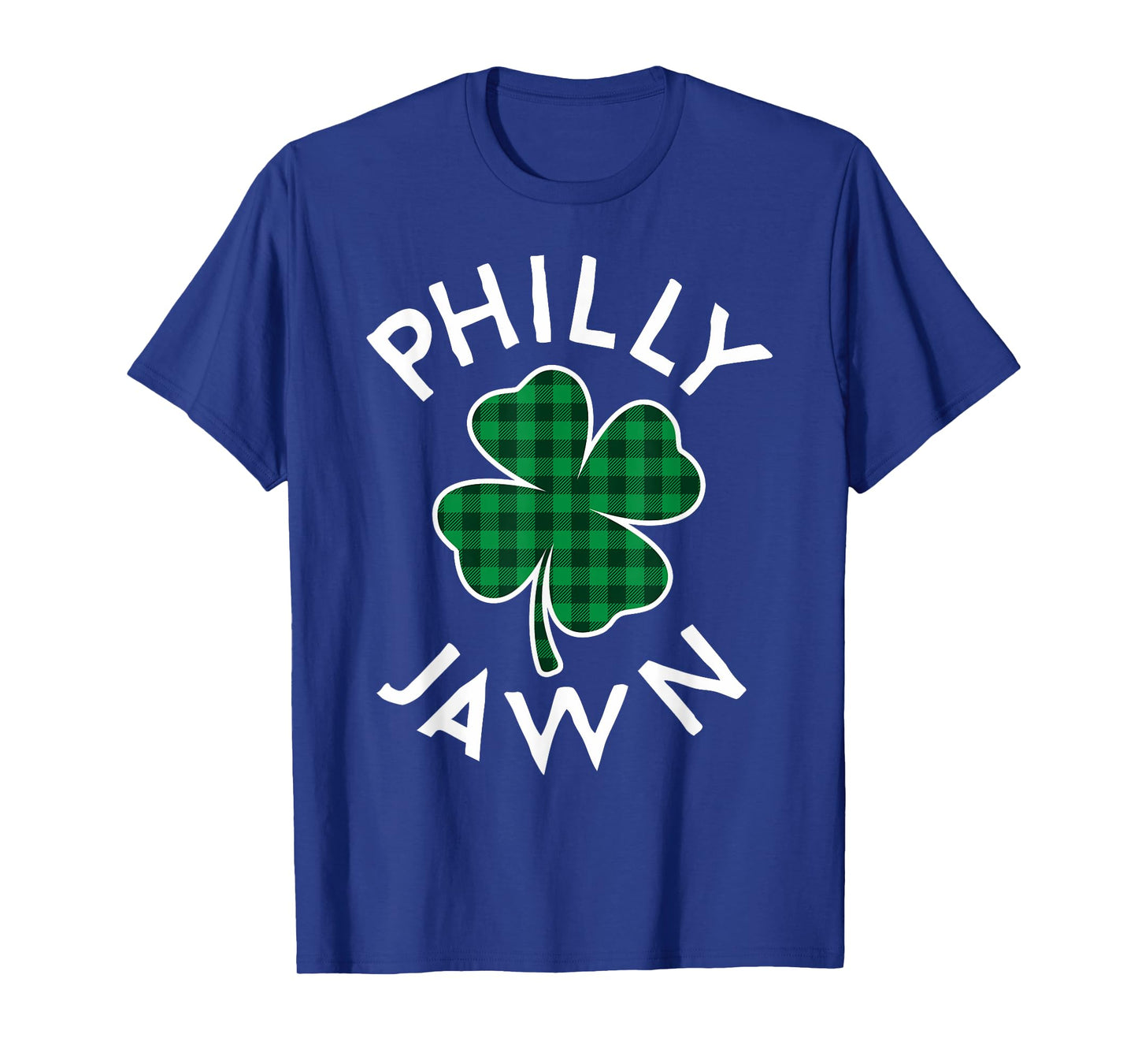 Philly Jawn Philadelphia Plaid Lucky Clover St Patrick's Day T-Shirt