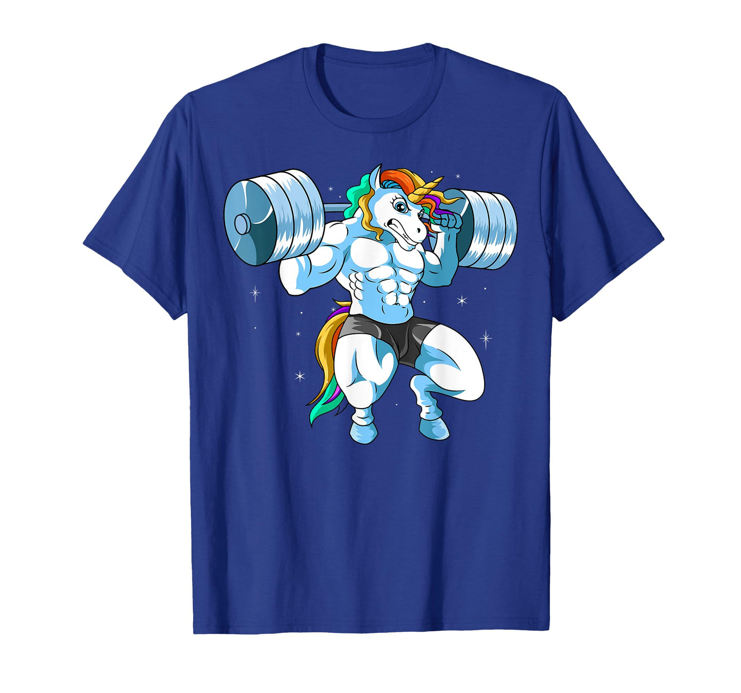 Weightlifing Barbell - Funny Unicorn Weightlifter T-Shirt