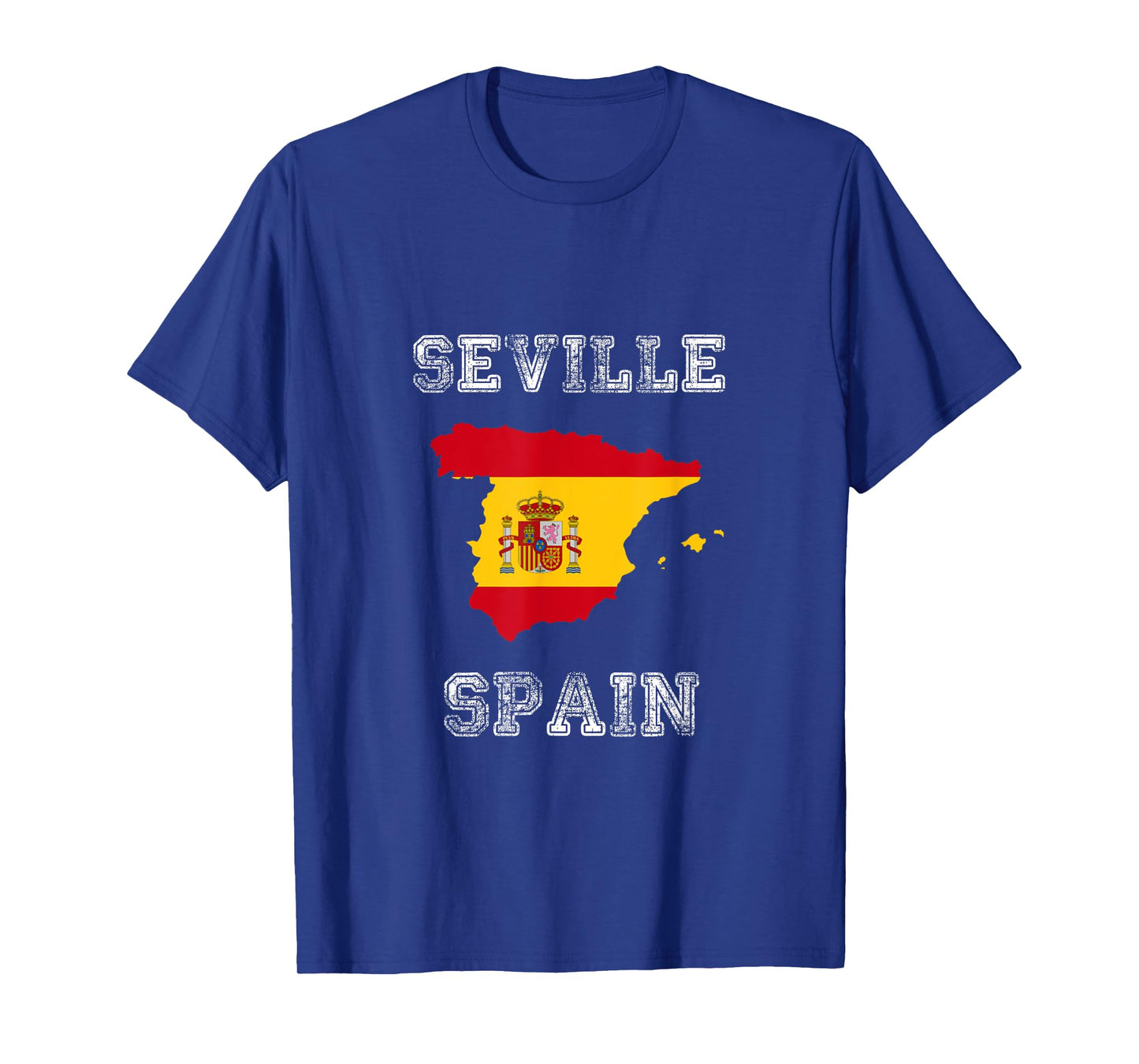 Retro Seville Spain Distressed Spain Flag T-Shirt