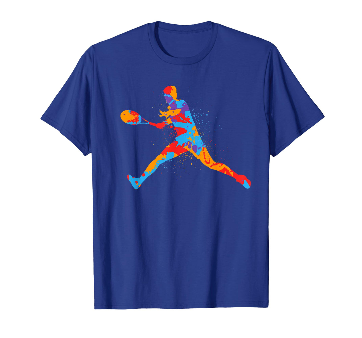 Colorful Tennis Player Men Kids Boys Tennis T-Shirt