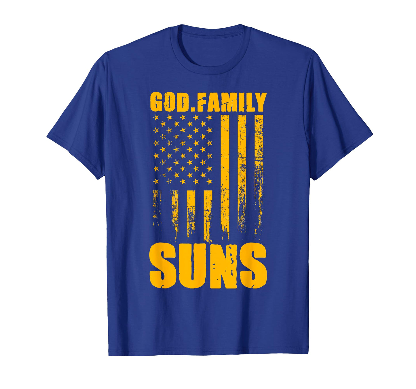 Southridge Suns God. Family. Vintage USA Flag T-Shirt