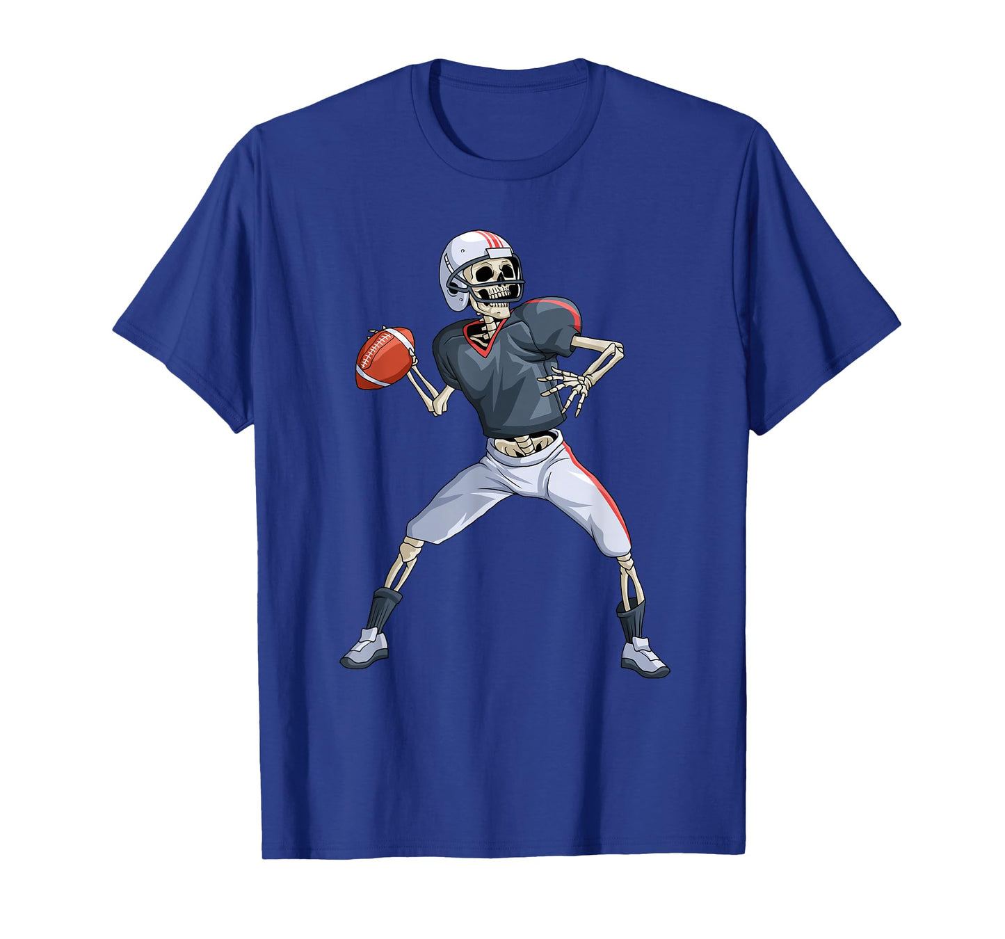 American Football Skeleton Quarterback Halloween Football T-Shirt