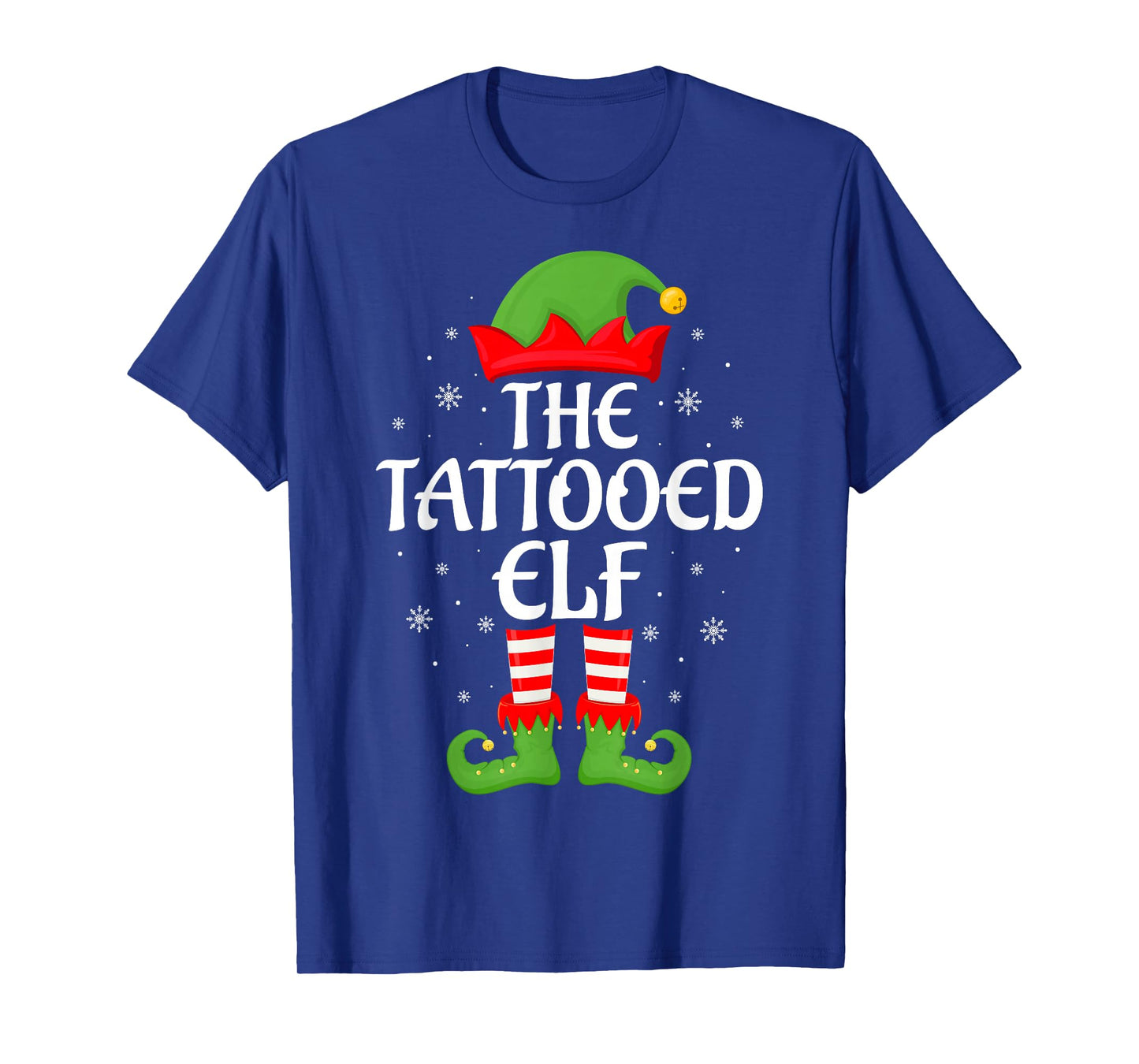 Tattooed Elf Xmas Family Matching Elf Squad Christmas T-Shirt