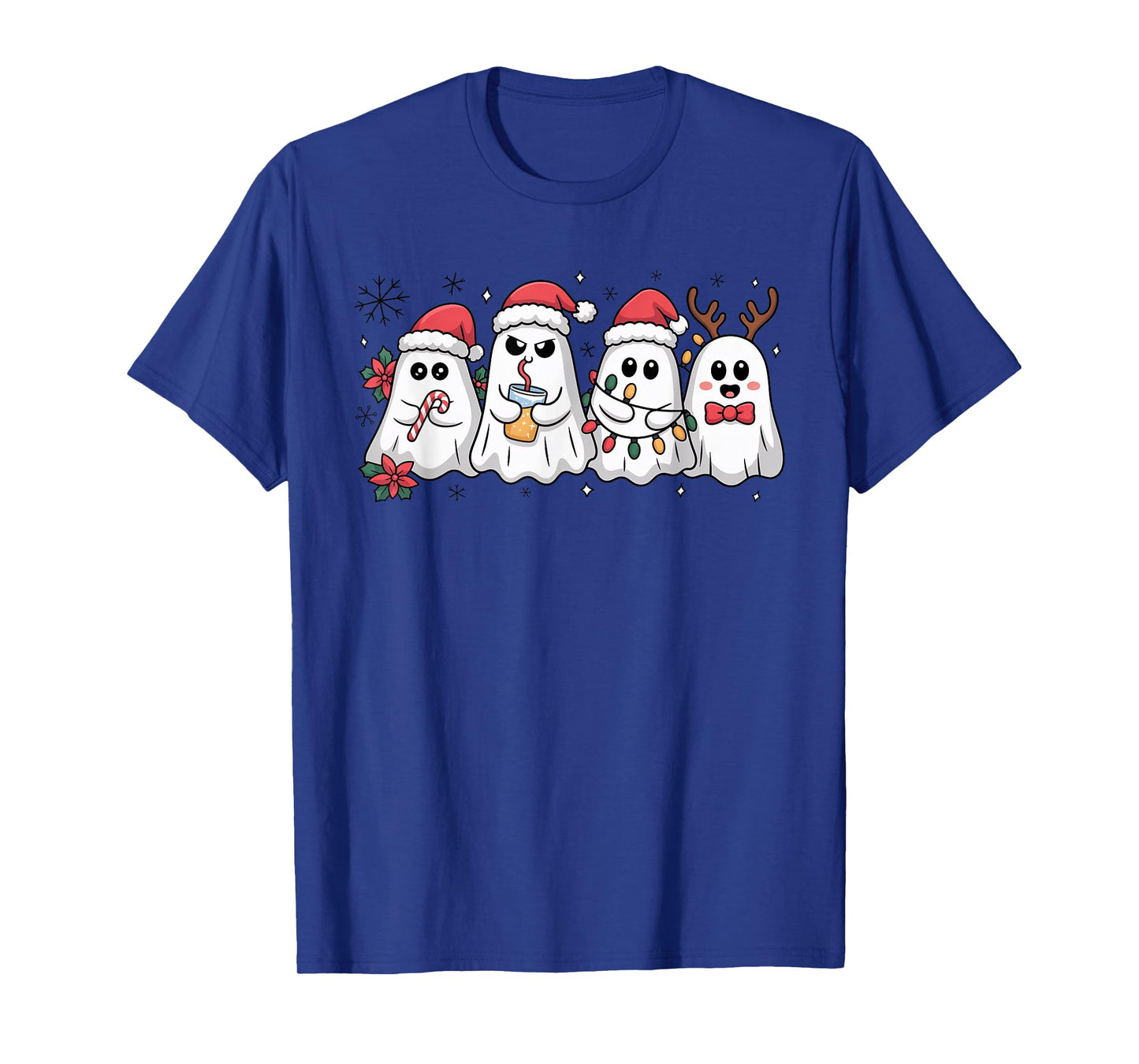 Ghost Christmas Santa Spooky Christmas T-Shirt