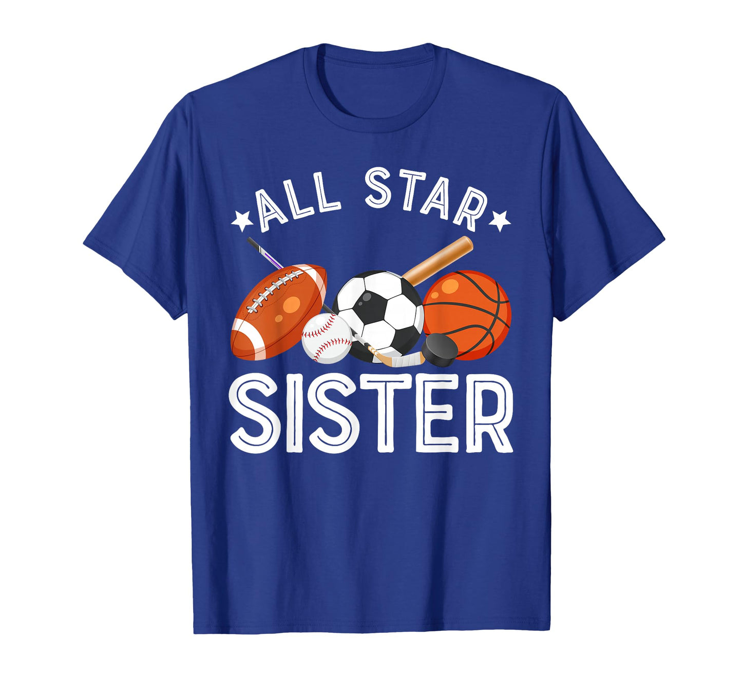All Star Sister Of The Birthday Boy Basketball Soccer Sport T-Shirt