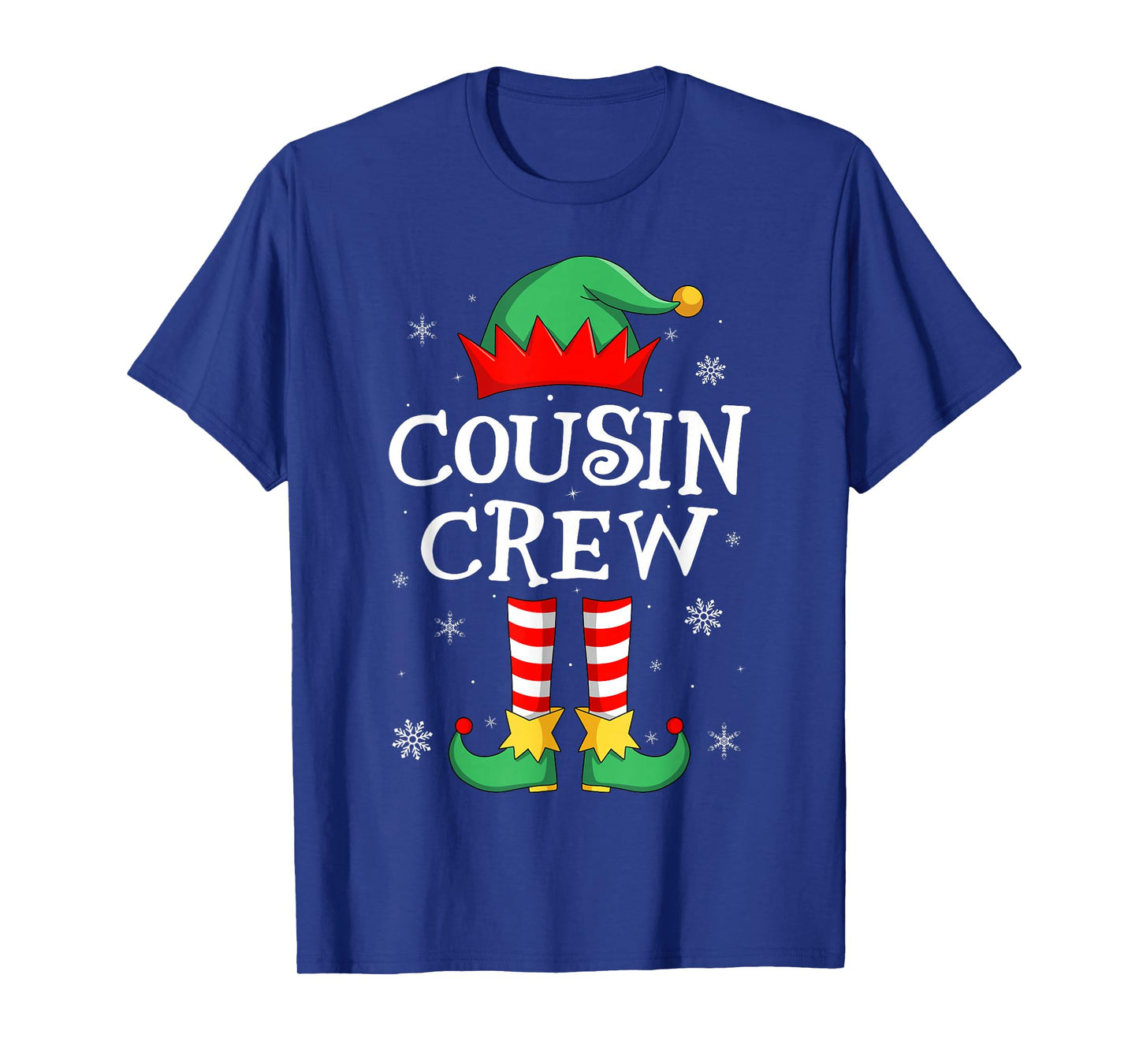 Cousin Crew Elf Xmas Family Matching Elf Squad Christmas T-Shirt