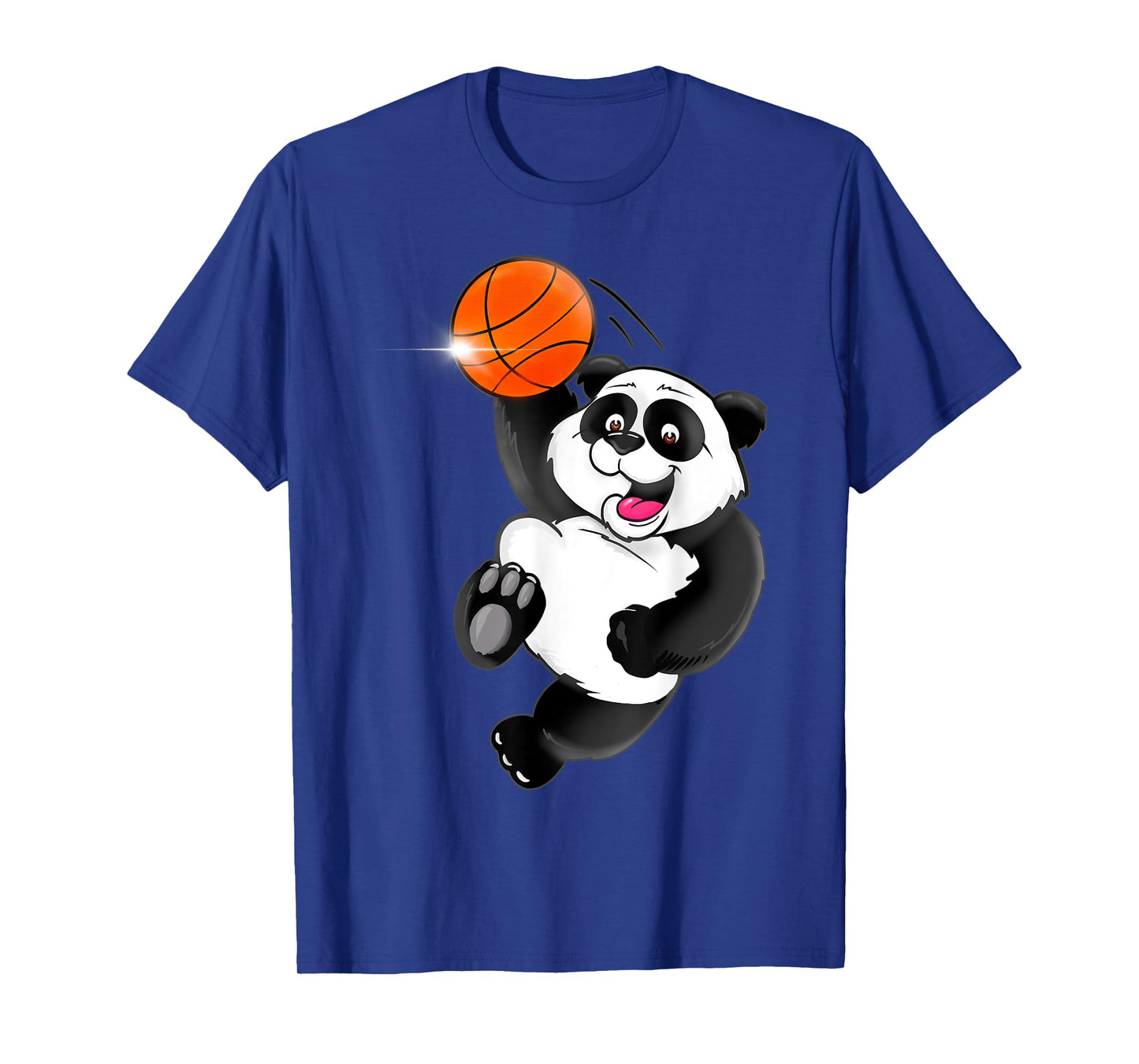 Basketball Panda Slam Dunk Funny Kids Adults Sports T-Shirt