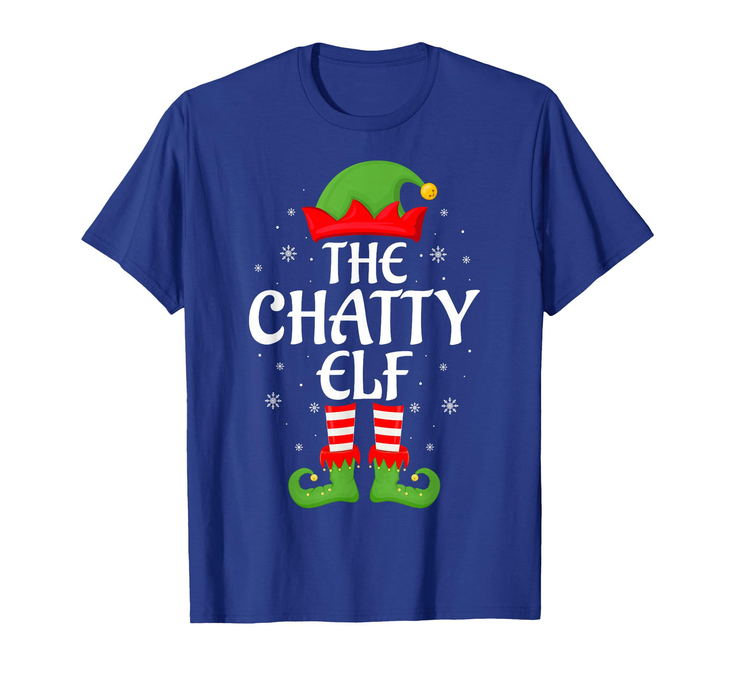 Chatty Elf Xmas Family Matching Elf Squad Christmas T-Shirt