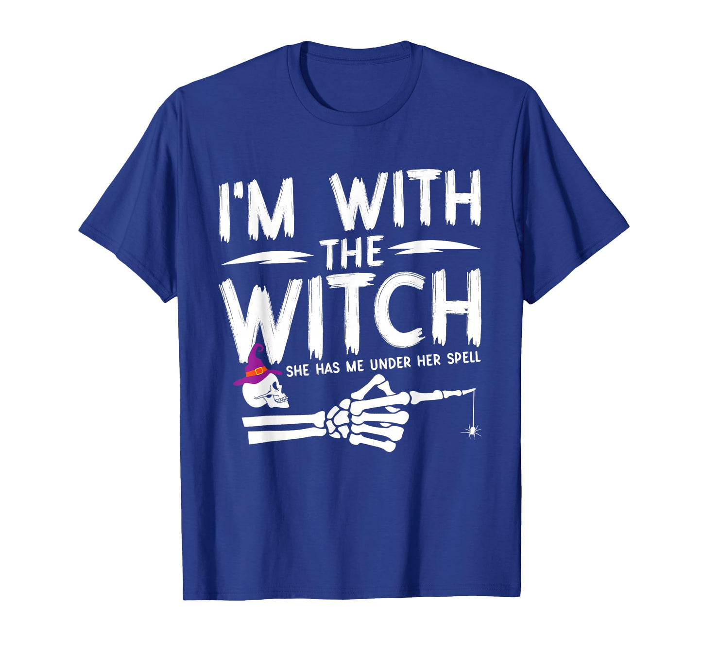 I'm with The Witch Funny Halloween Couple Costume Party T-Shirt