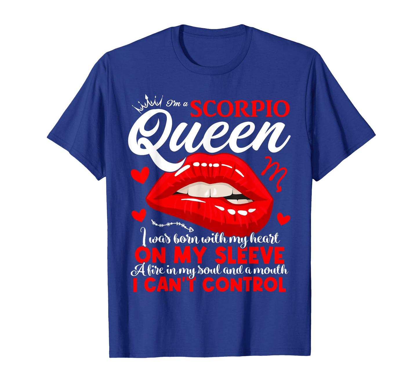 Scorpio Queen Scorpio Zodiac Sign Women Girls Lady Birthday T-Shirt