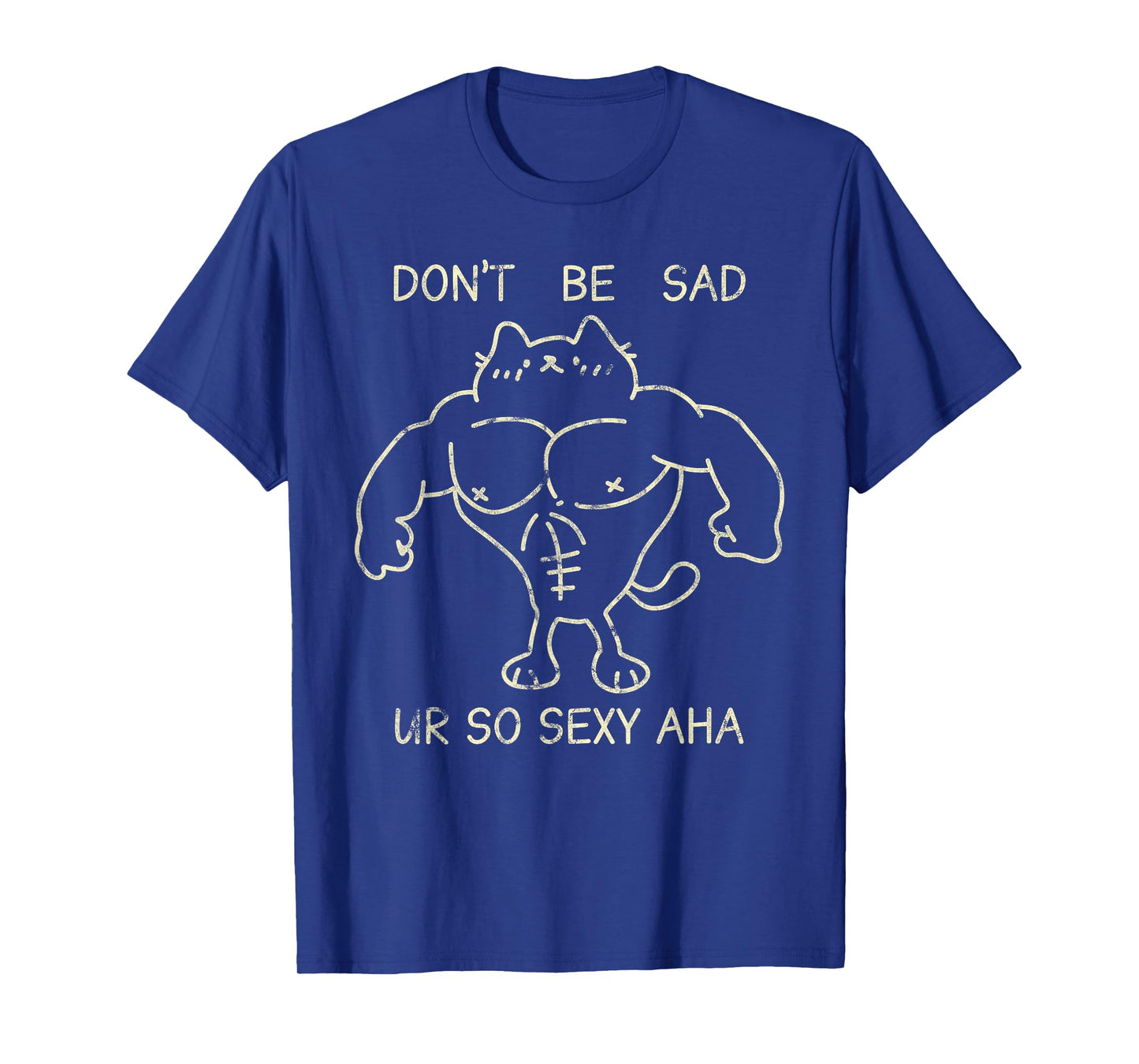 Don't Be Sad Ur So Sexy Aha Gym Cats Funny T-Shirt