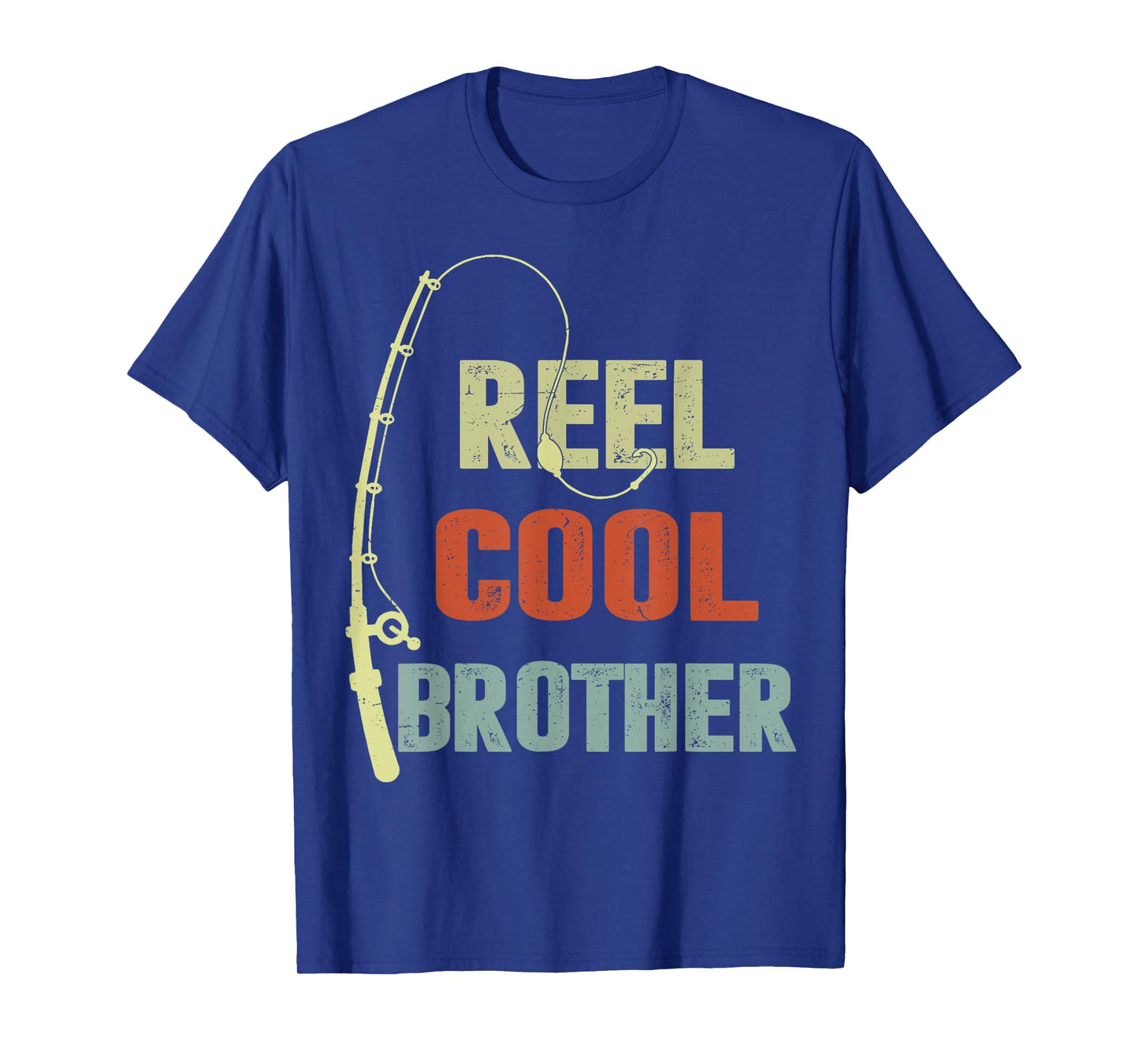 Retro Reel Cool Brother Youth Father Gift Fishing-Shirt Bass T-Shirt