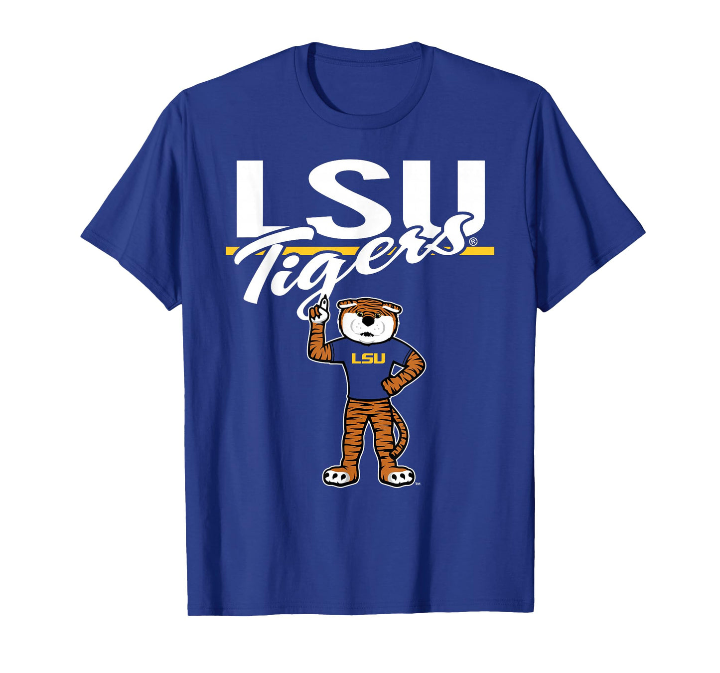 LSU Tigers Mascot Purple Officially Licensed T-Shirt