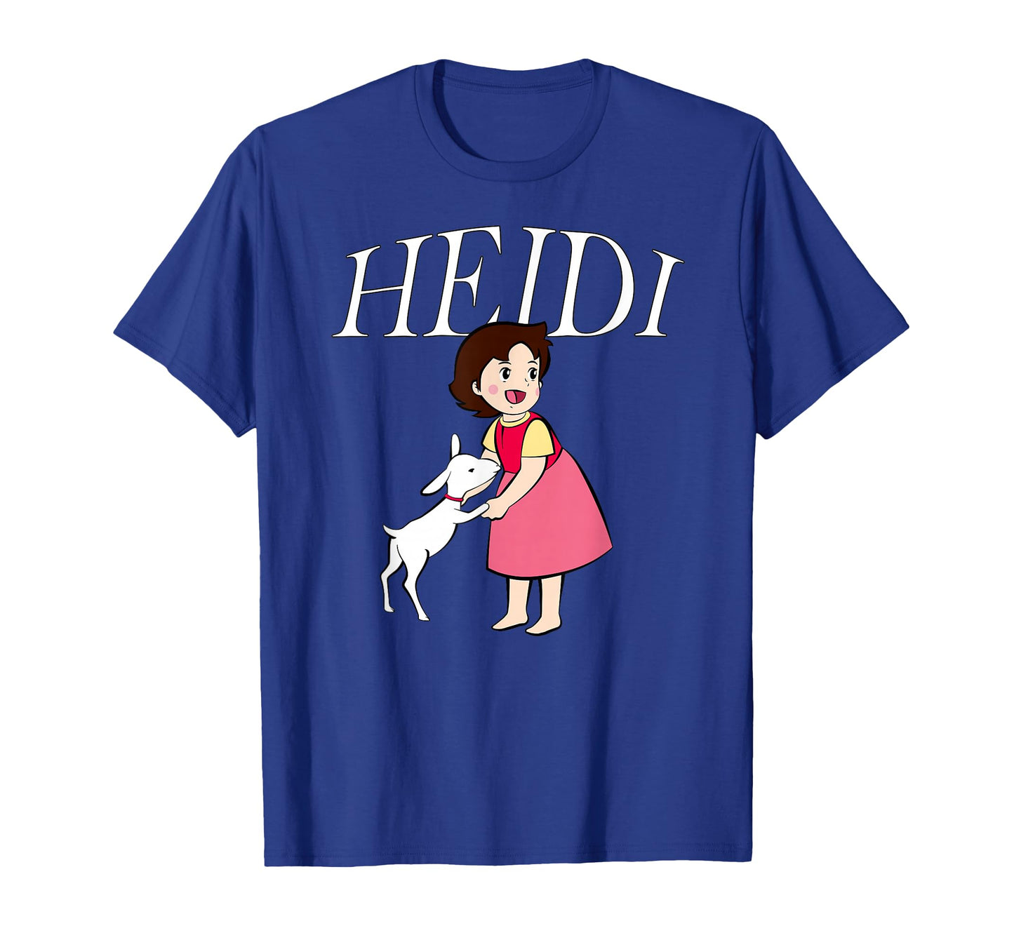 Heidi with Goat Cute Cartoon TV Series with Logo T-Shirt
