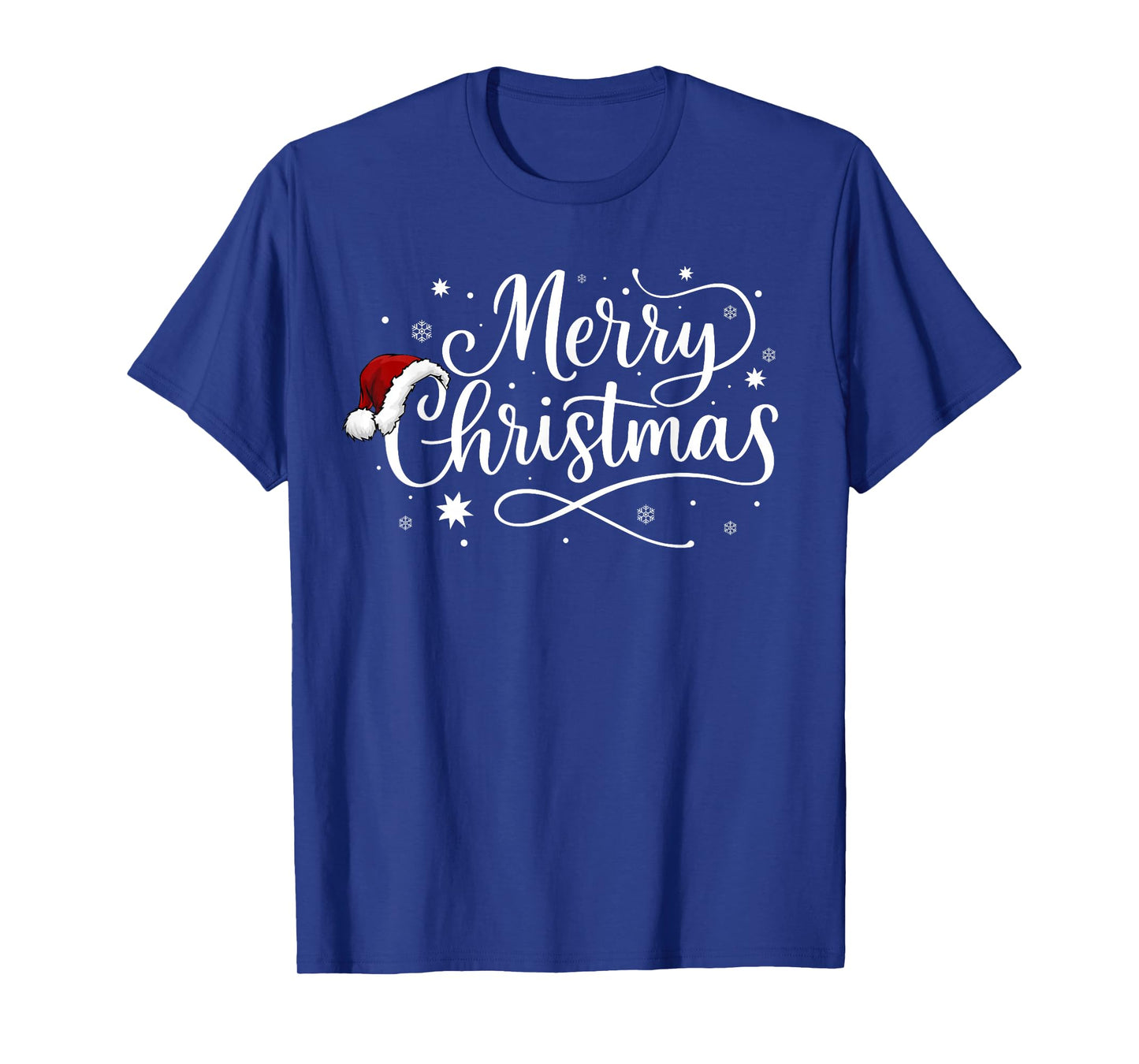 Santa Merry Christmas Xmas Snowflake Family Holiday Pajamas T-Shirt