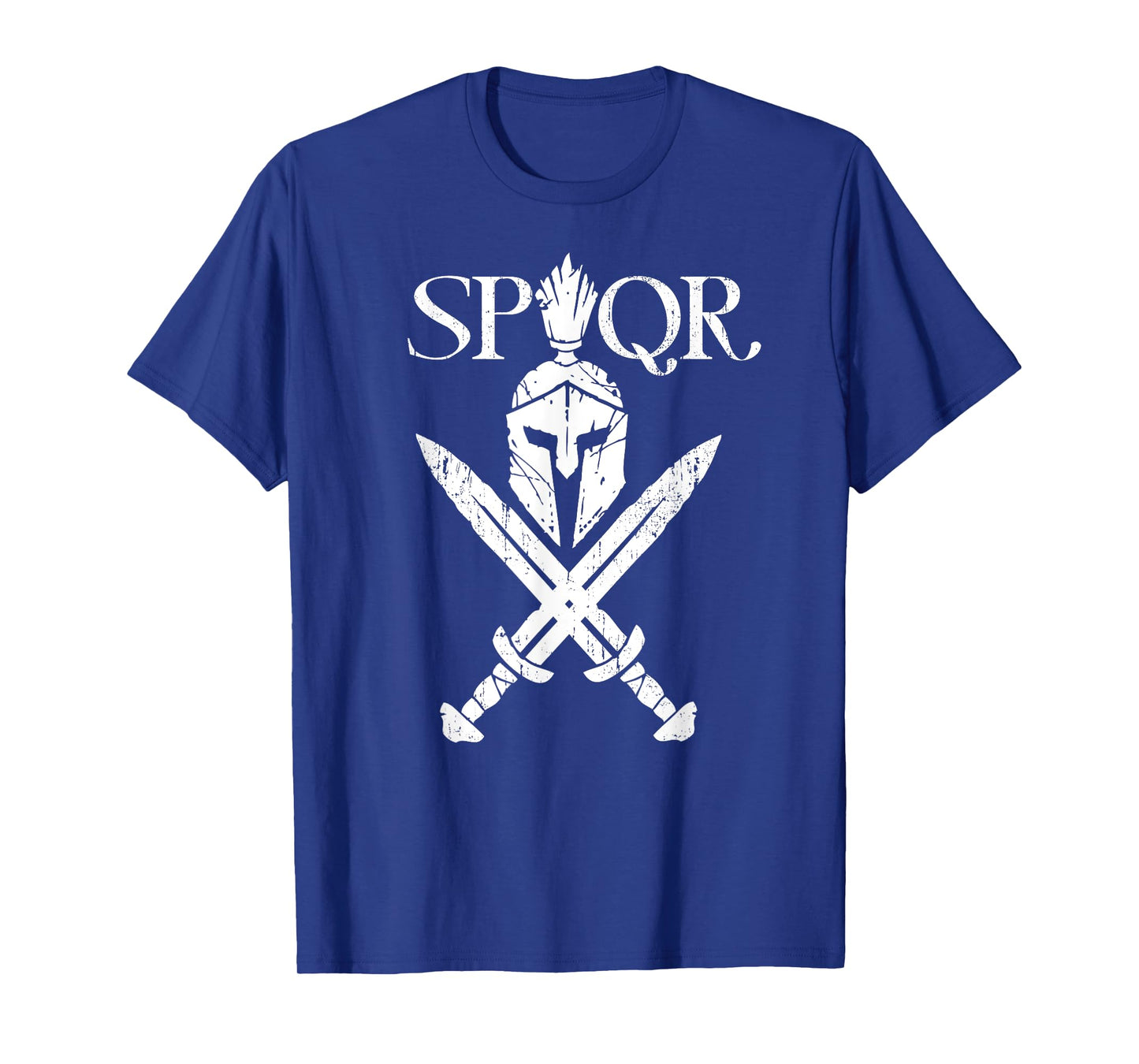 SPQR Roman Legion Soldier Gladiator Warrior Swords Helmet T-Shirt