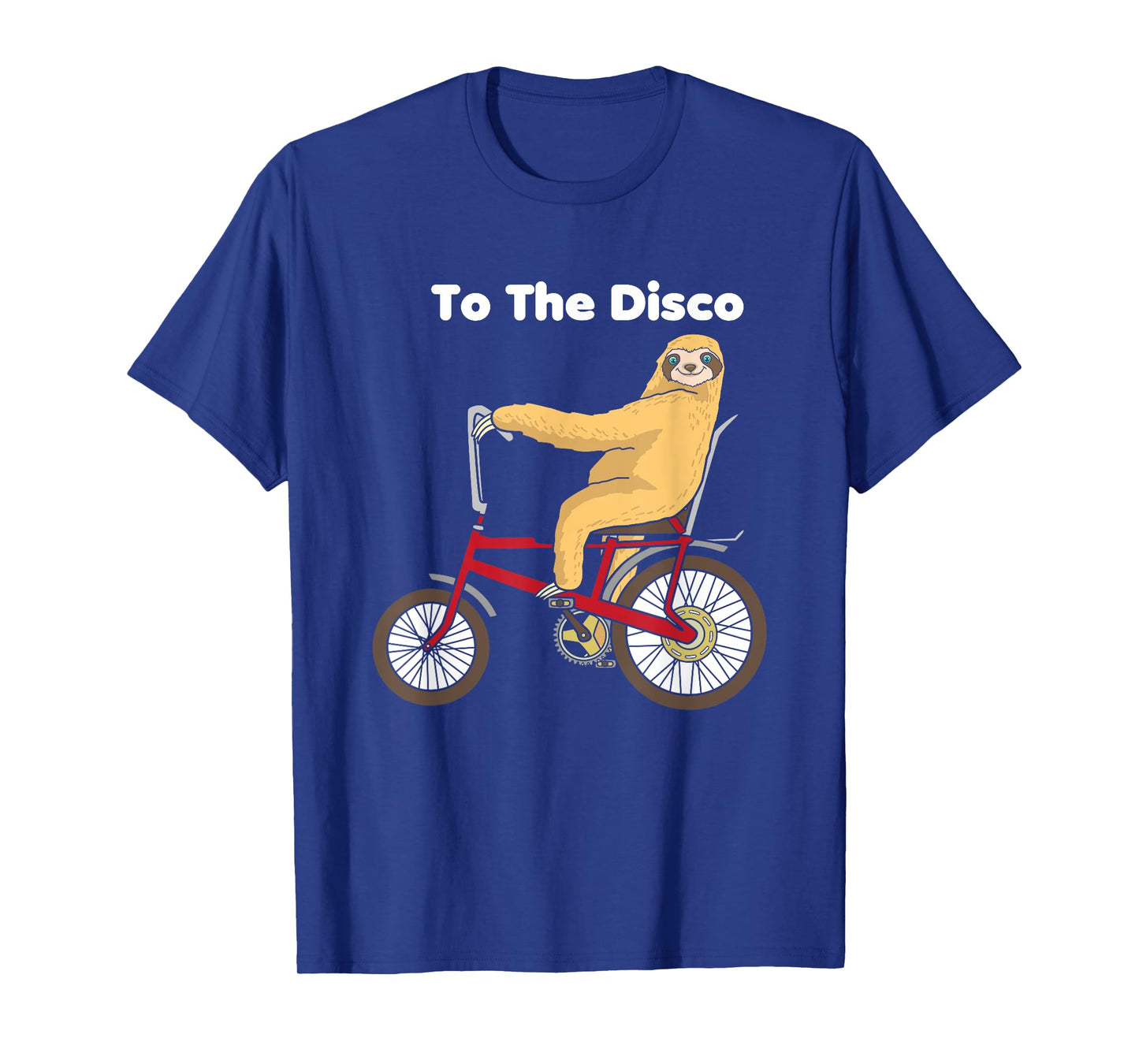 To The Disco Shirt - Sloth Riding Vintage Retro Bike Tee T-Shirt