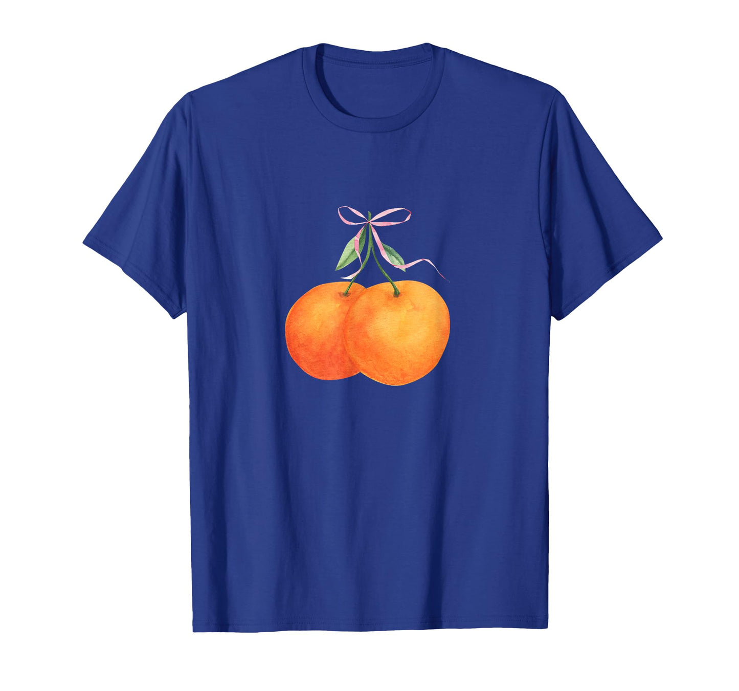 Vintage Orange fruit coquette bow Oranges Boho Y2K bows T-Shirt