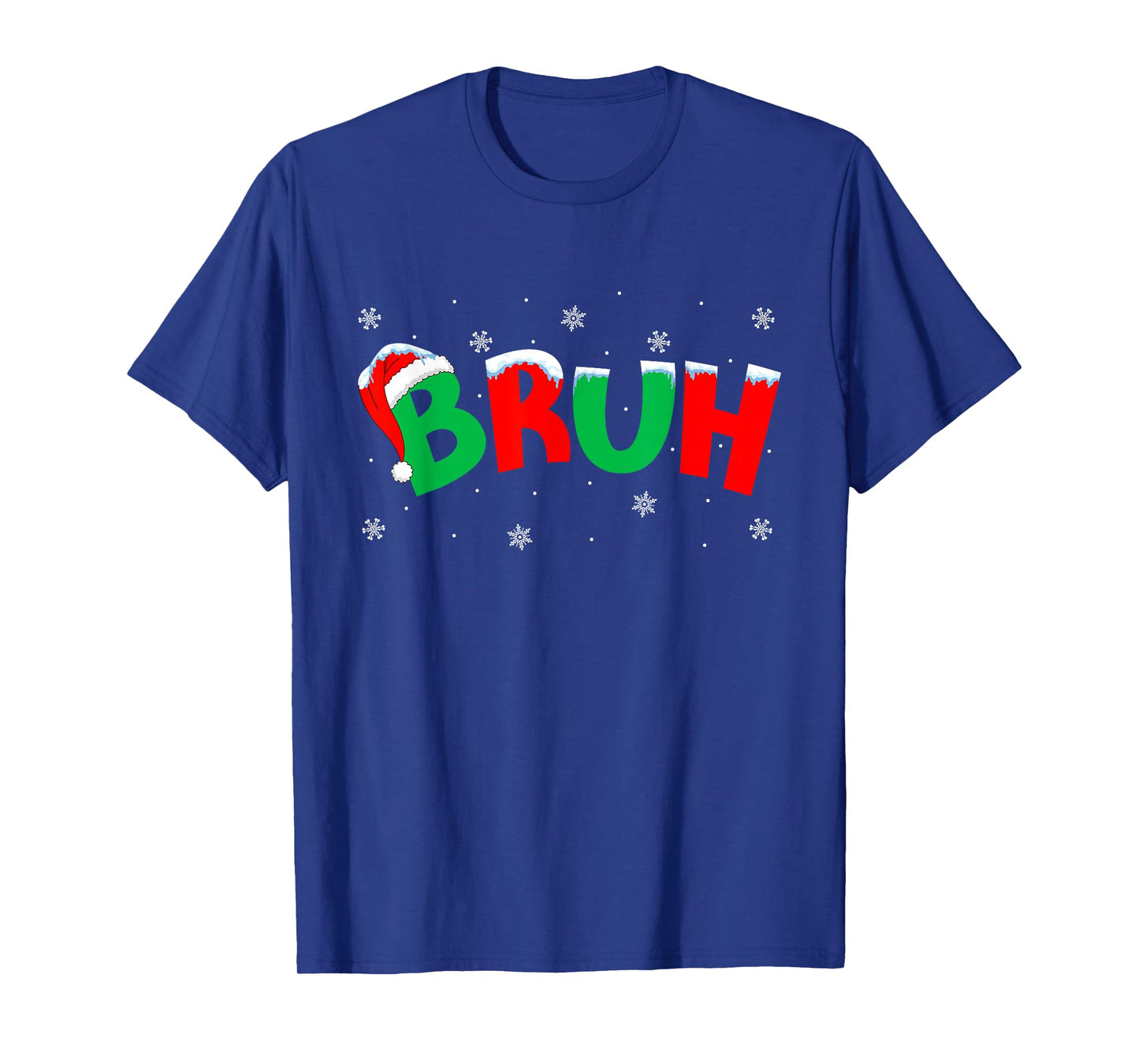 Bruh Christmas Matching Family Teens Boys Kids Xmas Pajamas T-Shirt