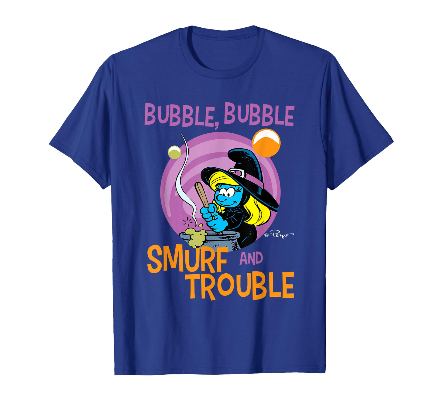 The Smurfs Bubble Bubble Smurf and Trouble T-Shirt