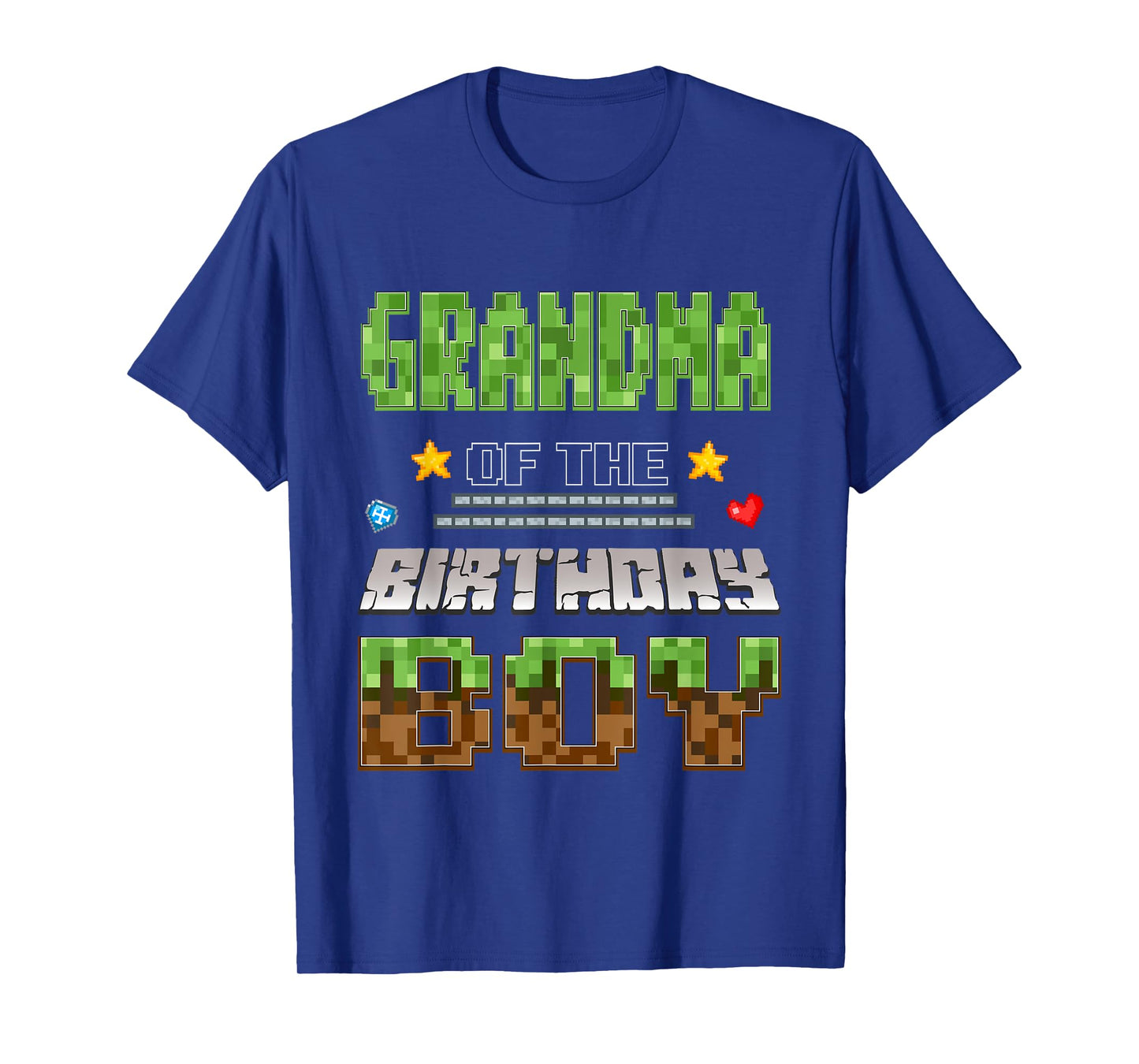 Grandma of The Birthday Boy Video Gamer Pixel Birthday Party T-Shirt