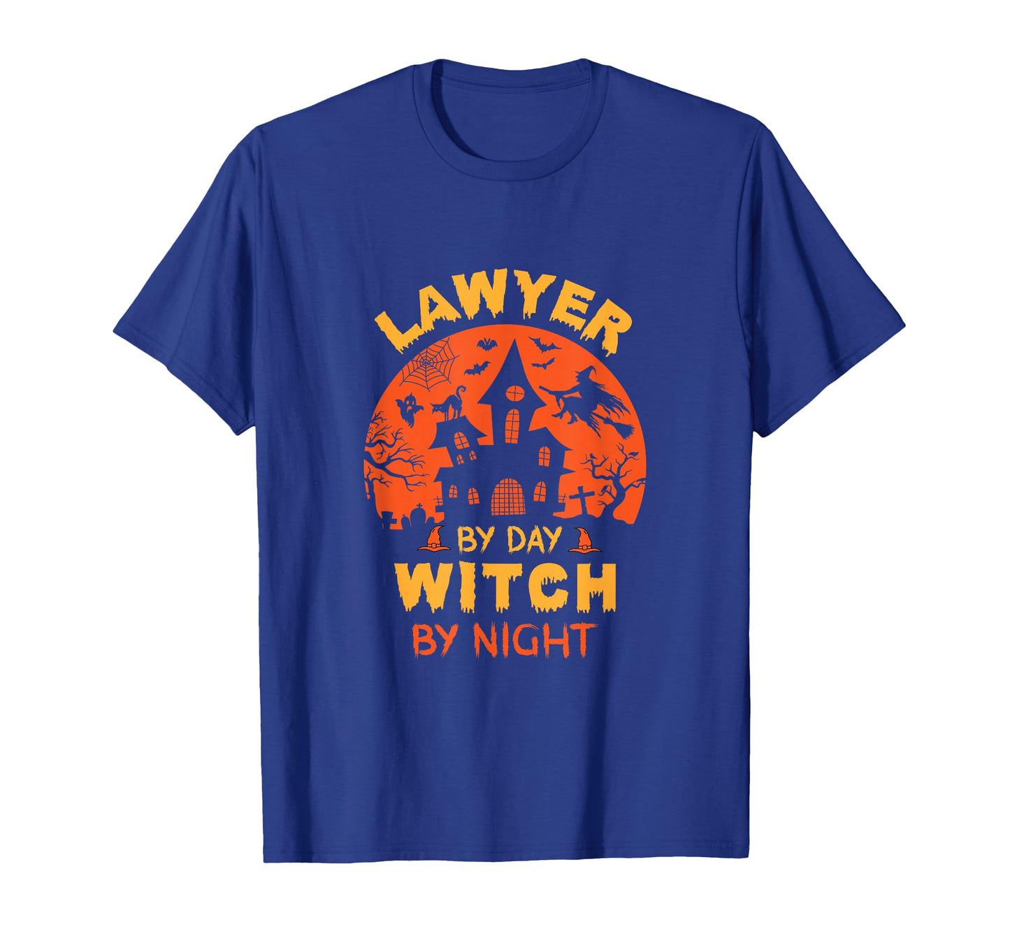 Lawyer by Day Witch by Night Funny Halloween T-Shirt