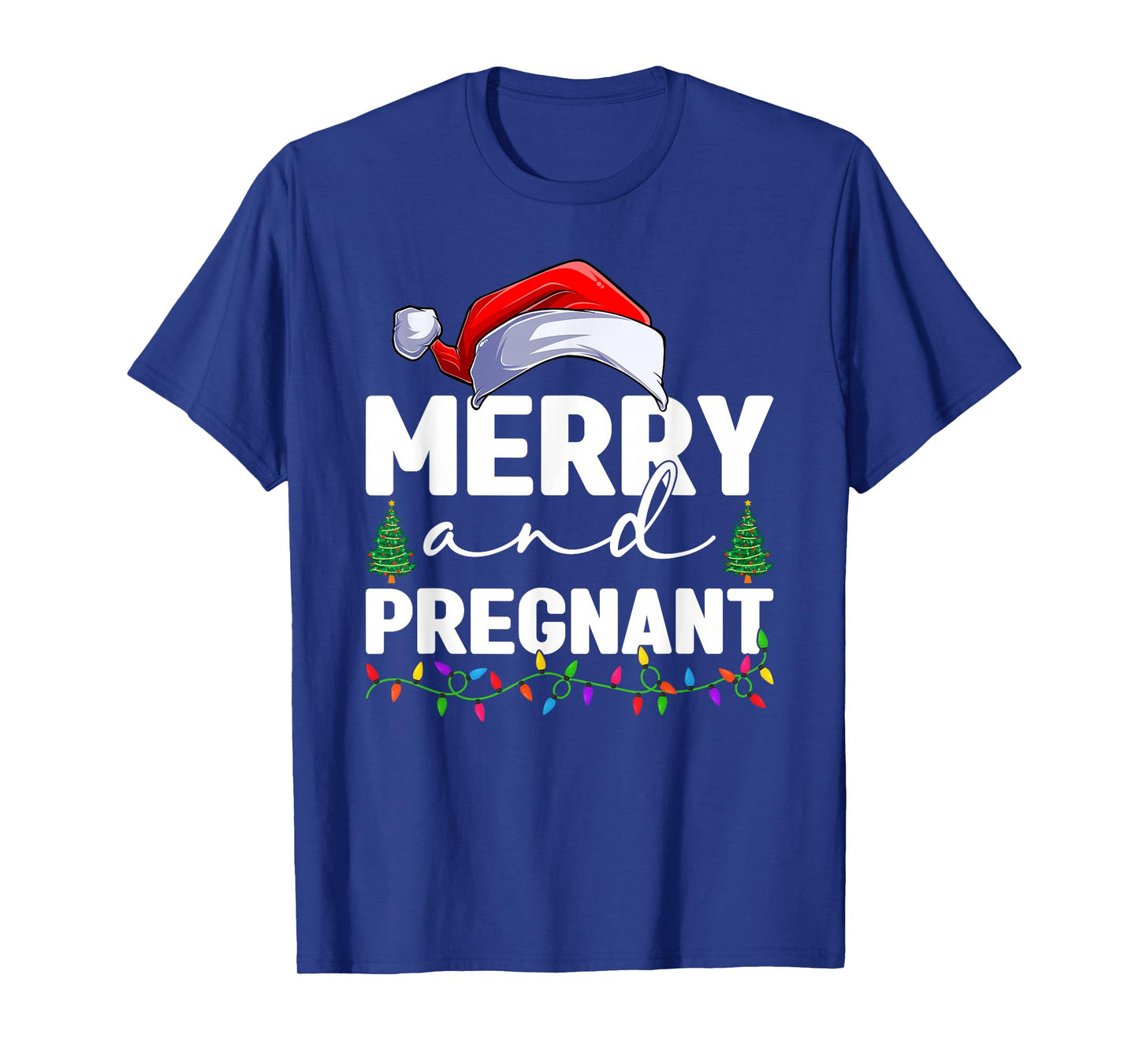 Merry and Pregnant Christmas Pregnancy Announcement Xmas T-Shirt