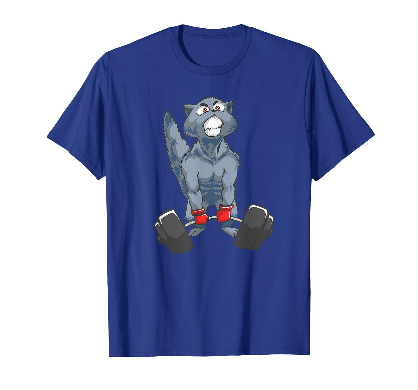 Deadlifting Cat, Weightlifters Gym Workout Bodybuilder T-Shirt for Men Women