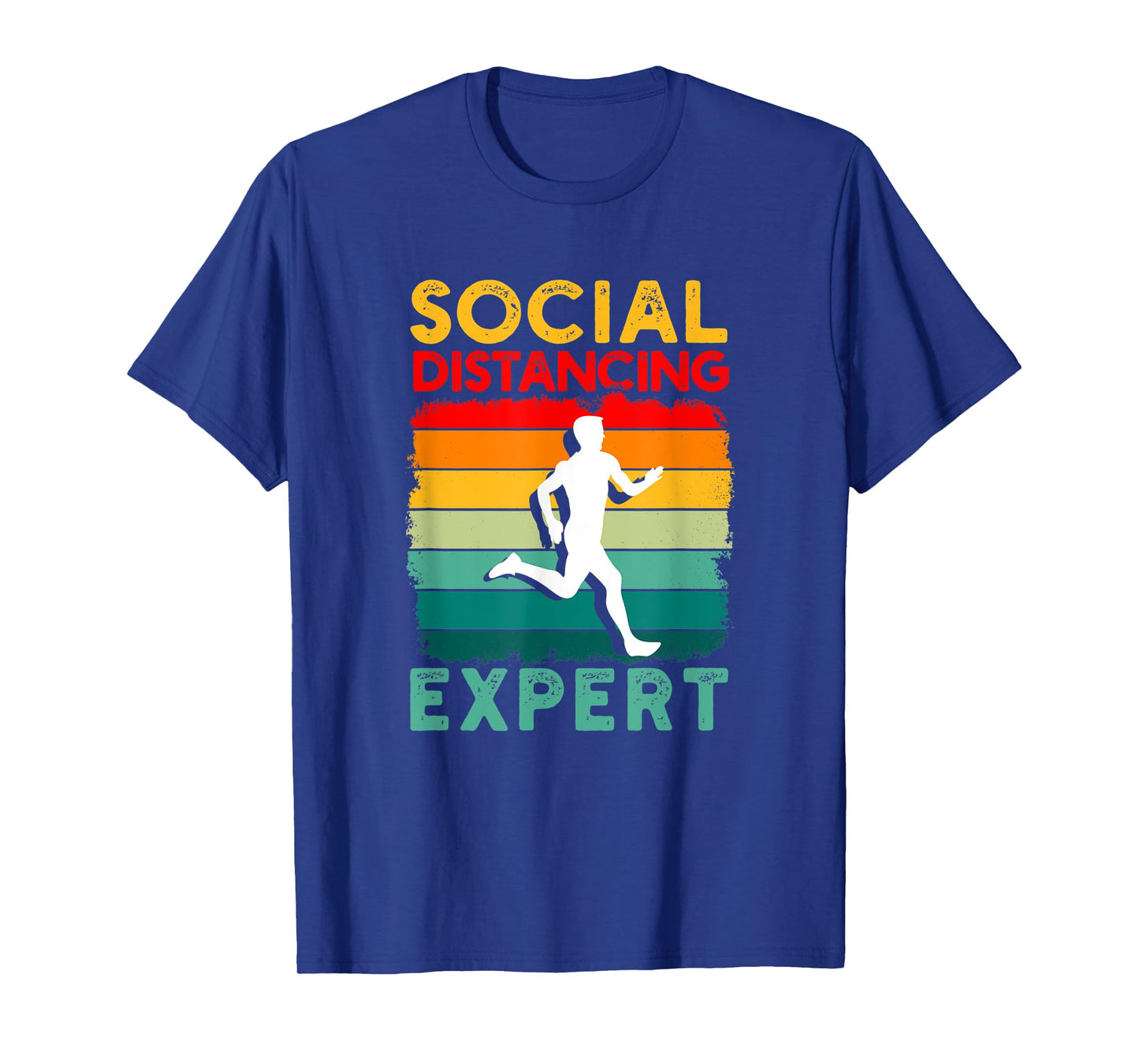 Running Sports Pun Social Distancing Expert Funny Runner T-Shirt