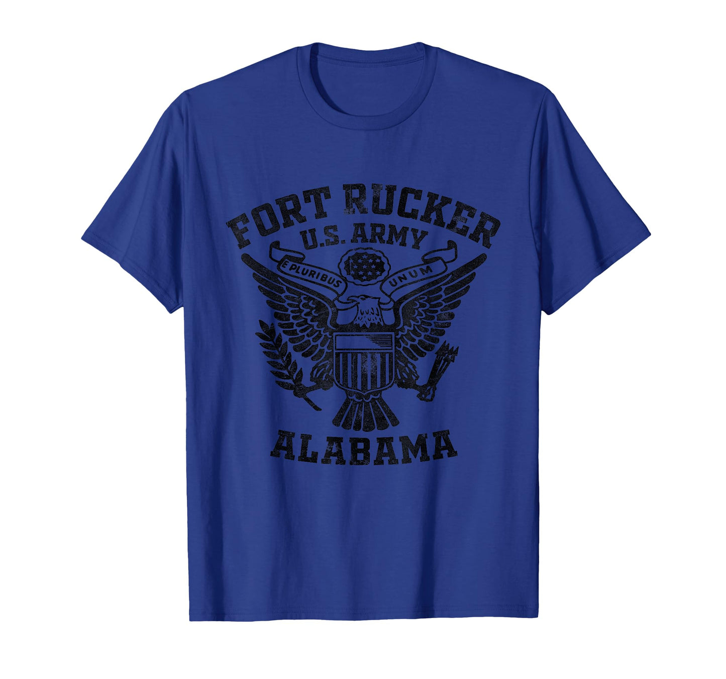 Fort Rucker Alabama AL US Military Base Gifts Unisex-Adults Military Theme T-Shirt Grey Small Retro Crew Neck Short Sleeve T-Shirt