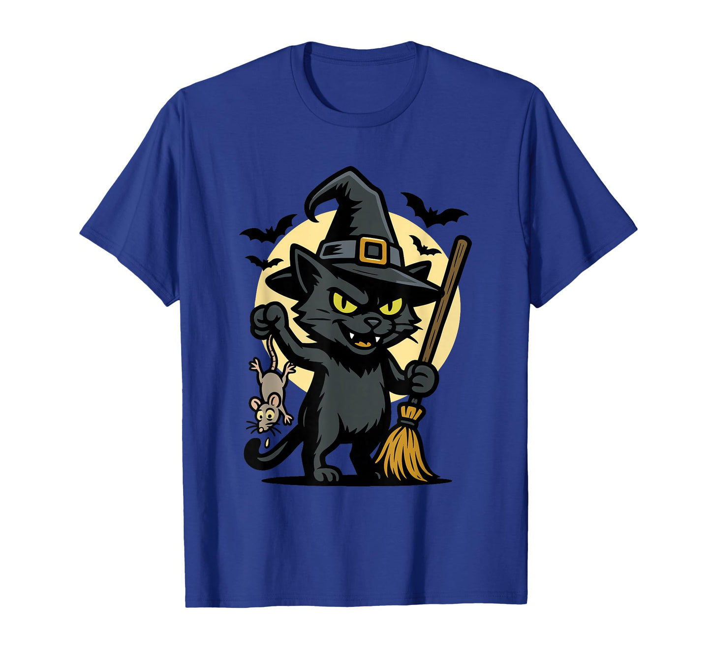 Witchy Cat Halloween | Funny Black Cat T-Shirt