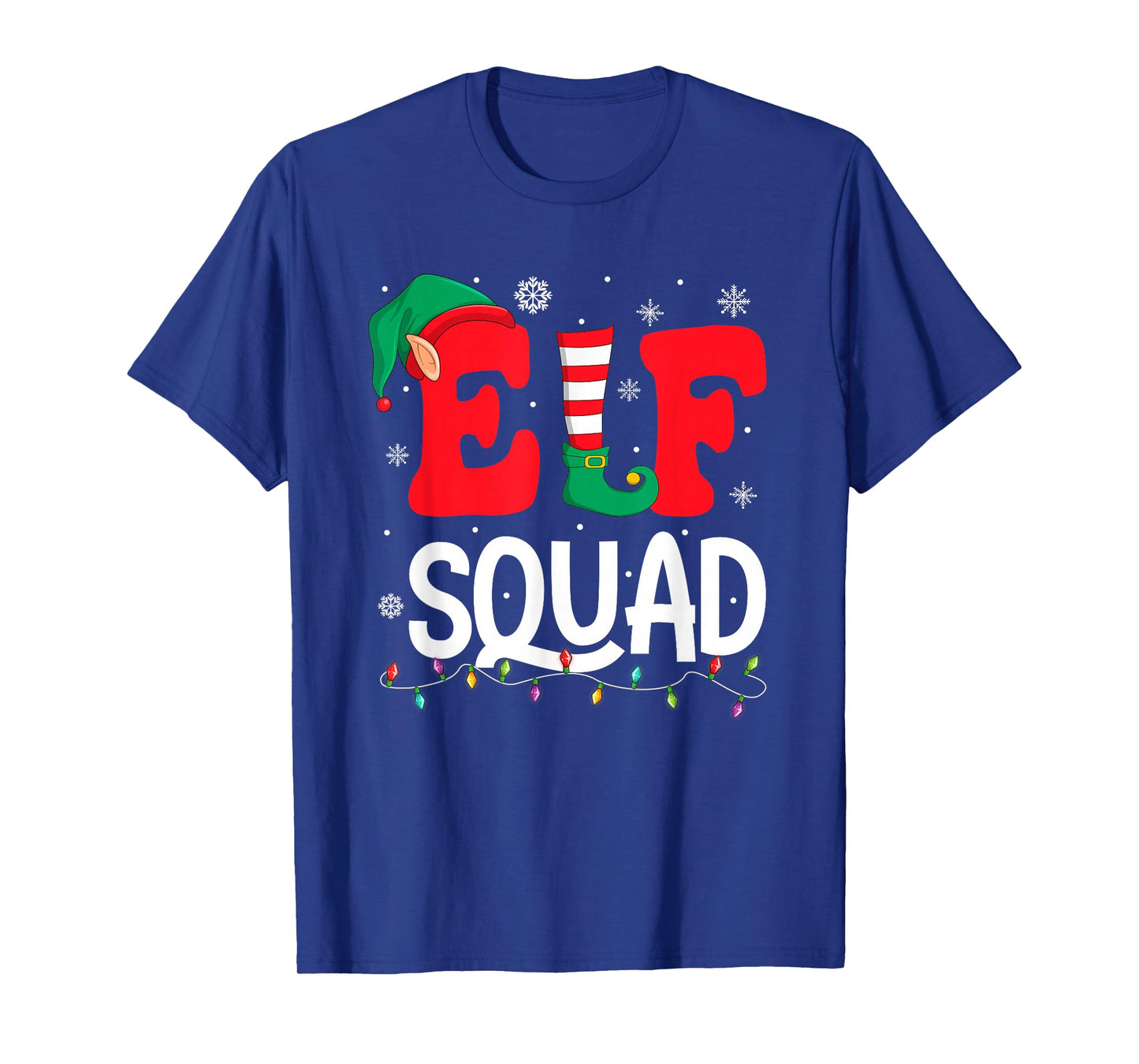 Elf Squad Christmas Matching Family Group Elf Xmas T-Shirt