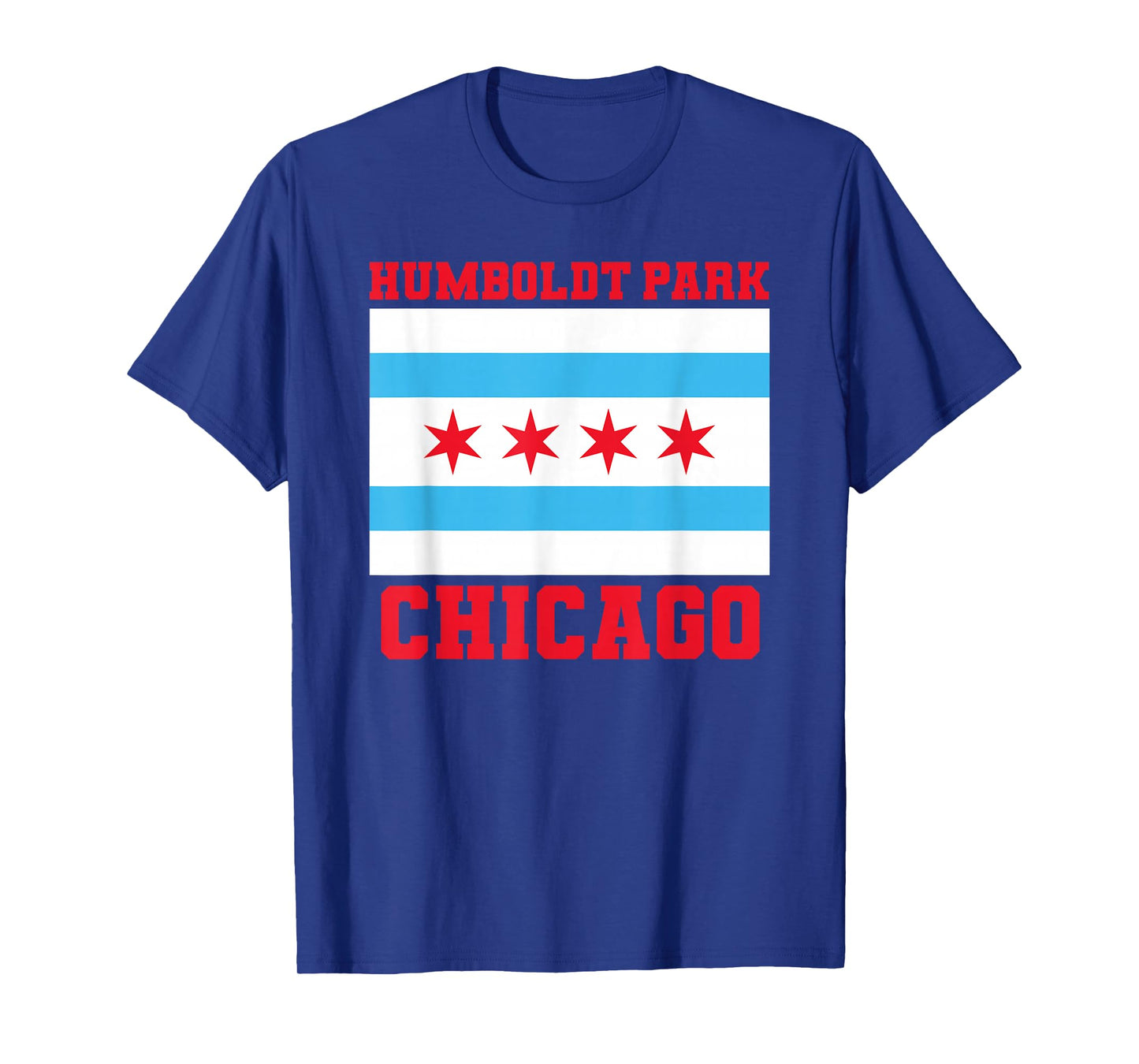 Humboldt Park Chicago Illinois Flag Loop 773 Deep Dish Pizza T-Shirt