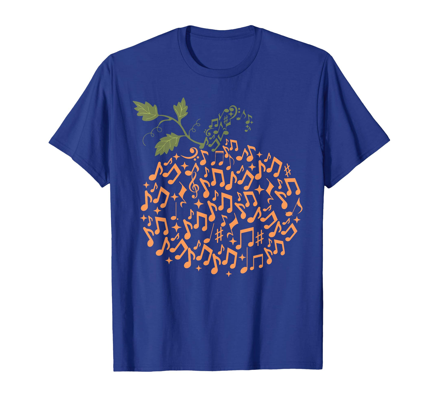 Music Notes Pumpkin Fall Music Teacher Autumn Halloween T-Shirt