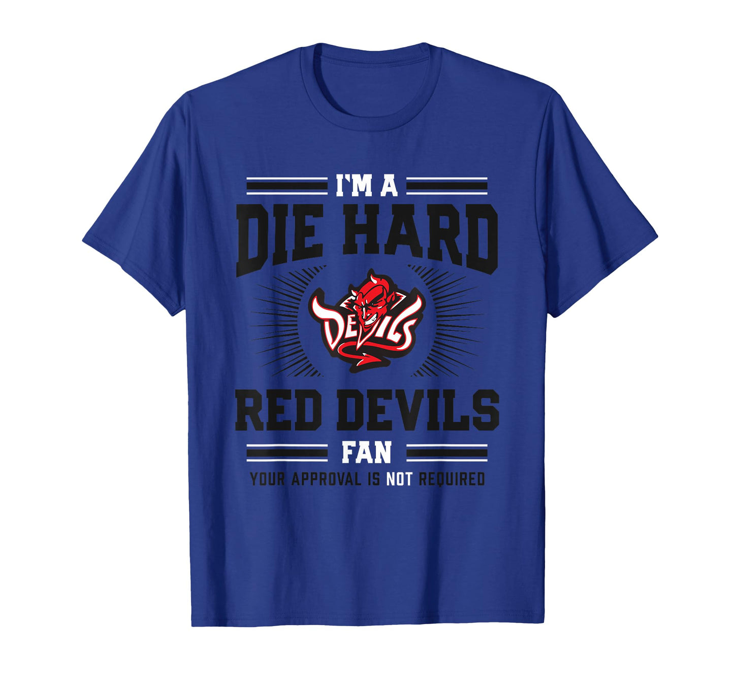 Central Red Devils Logo Die Hard Fan HS T-Shirt
