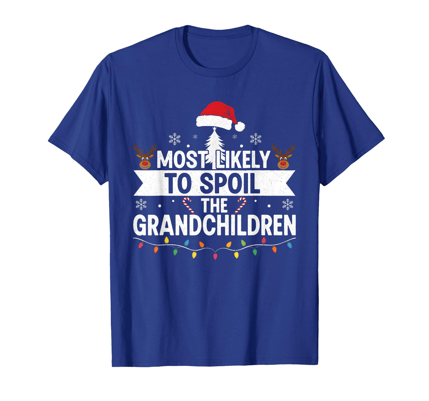 Most Likely to Spoil The Grandchildren Christmas Family Joke T-Shirt